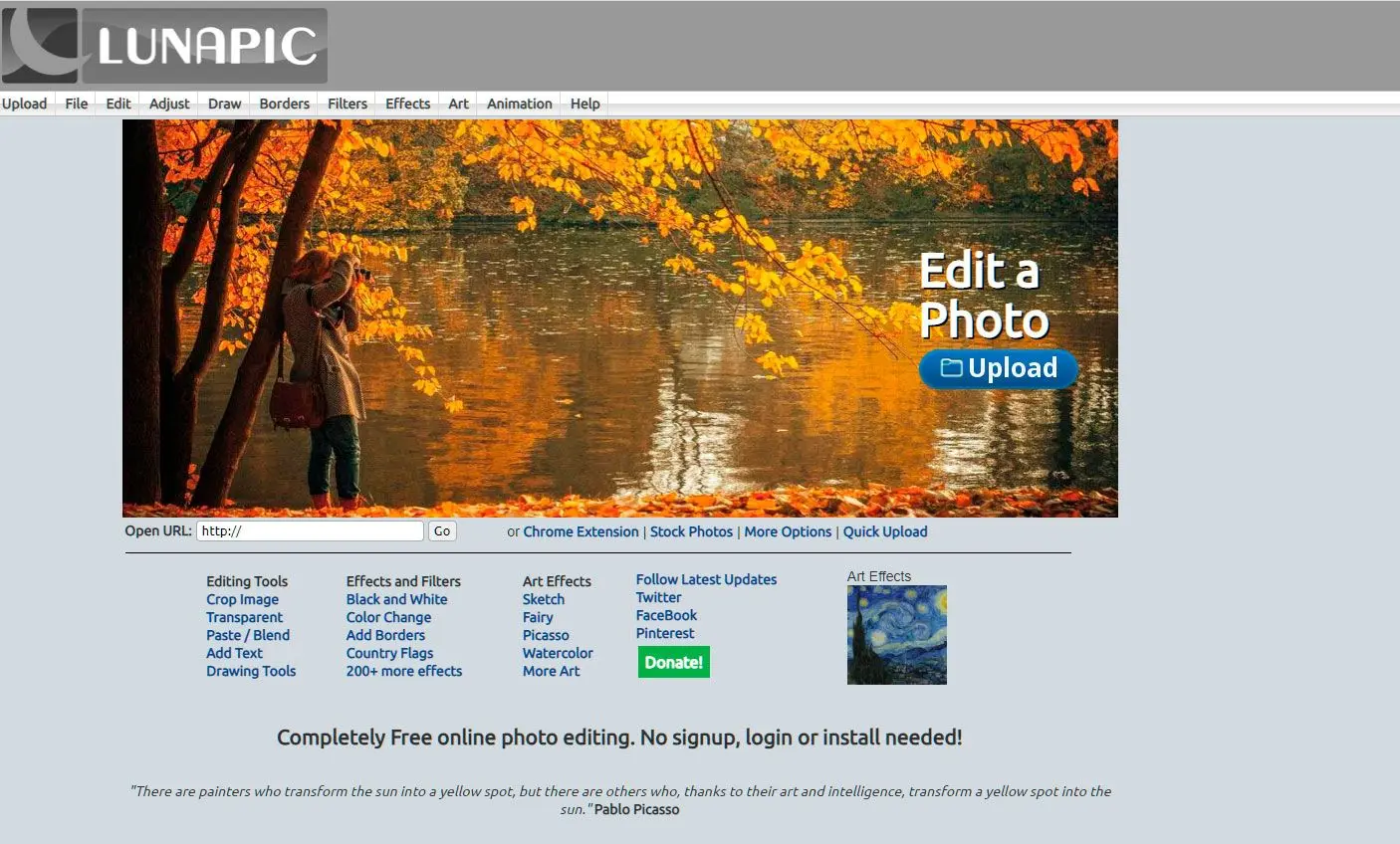 Open Online website..