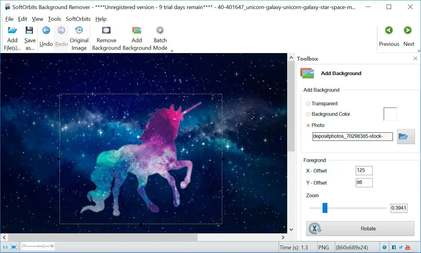 Add background..