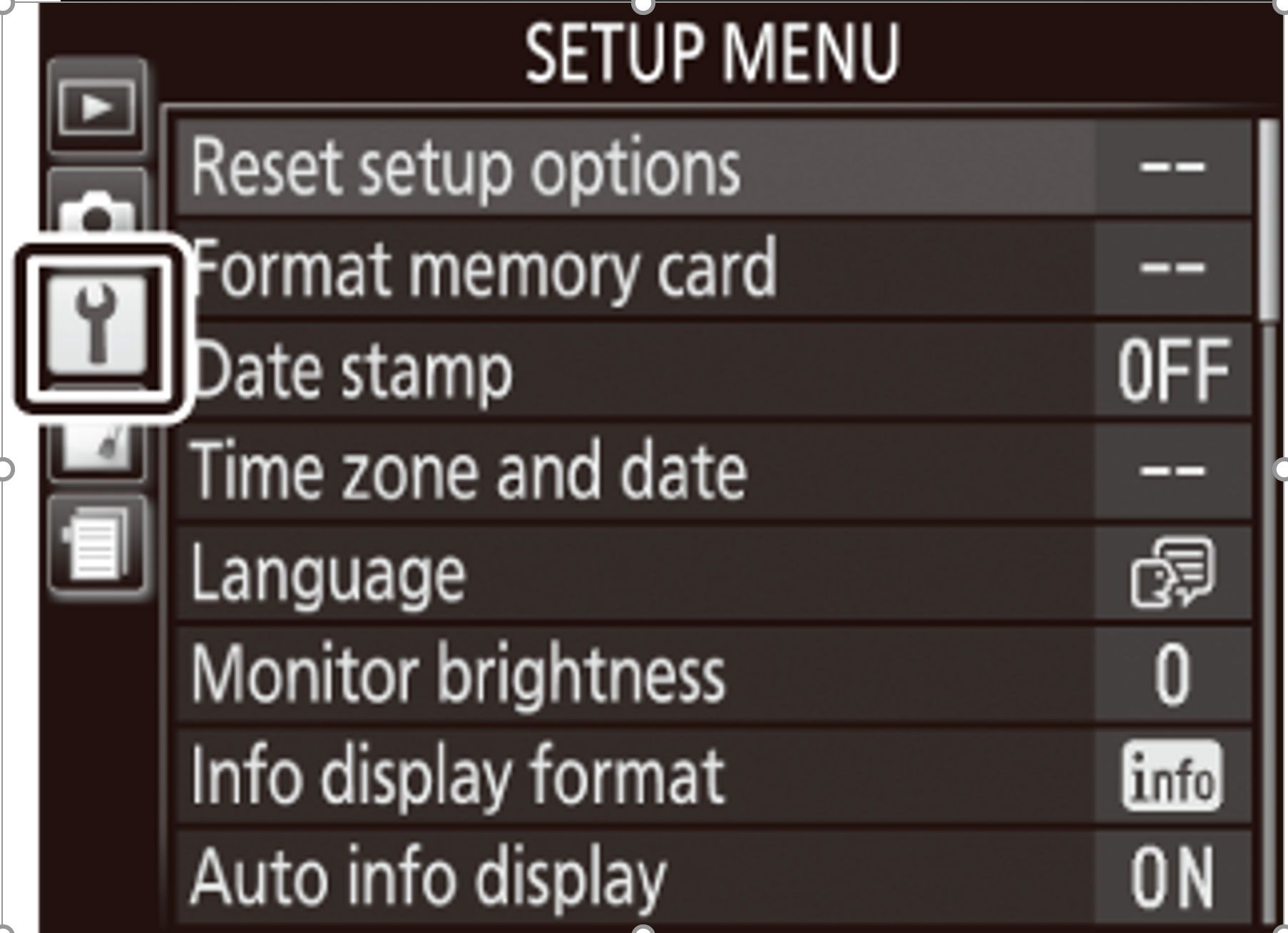 Add date stamps in nikon camera settings..