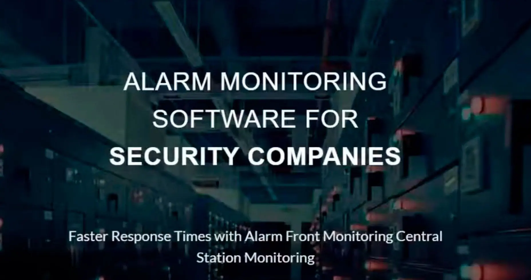 Alarm Front Monitoring Screenshot.