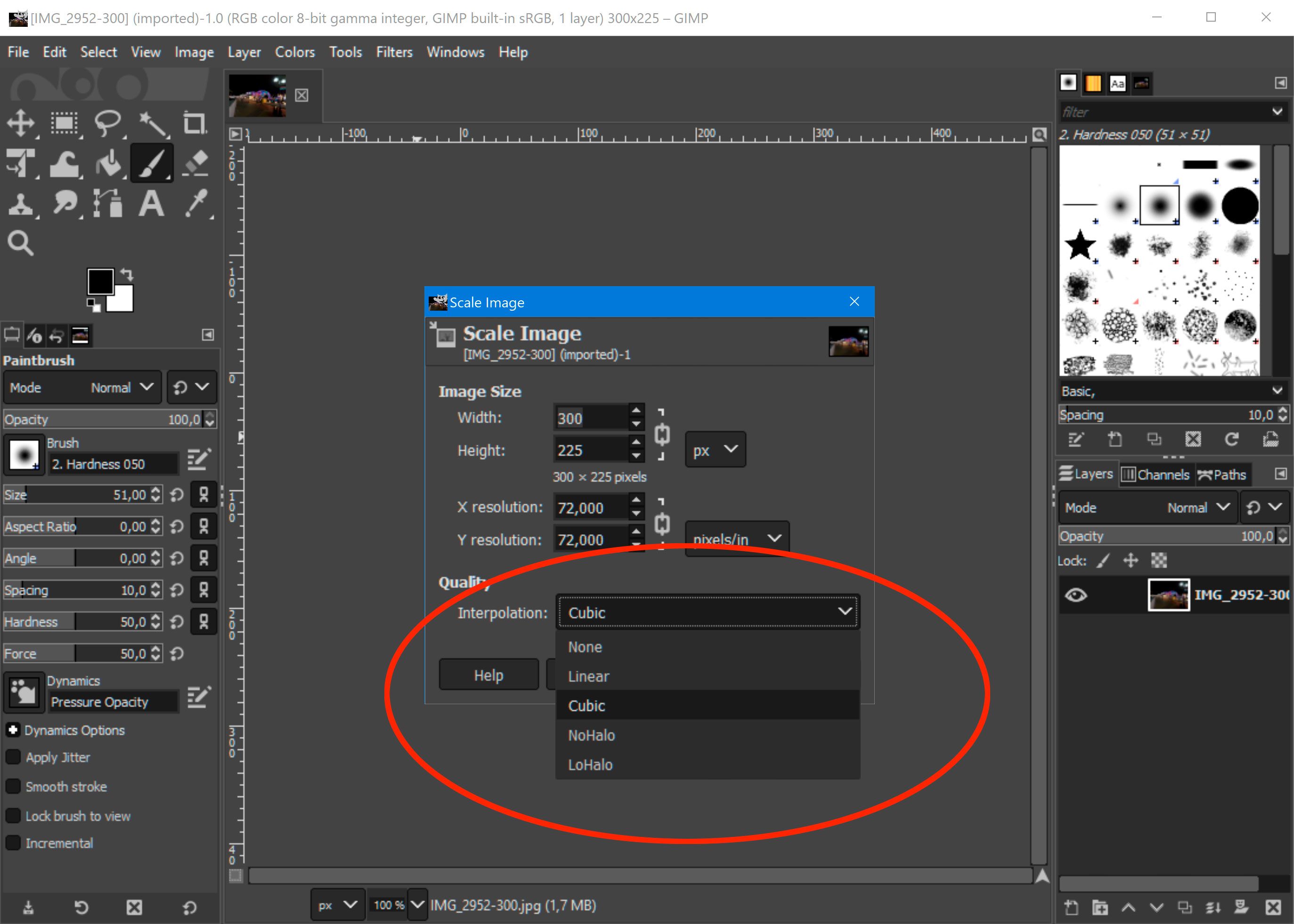 Interpolation method..