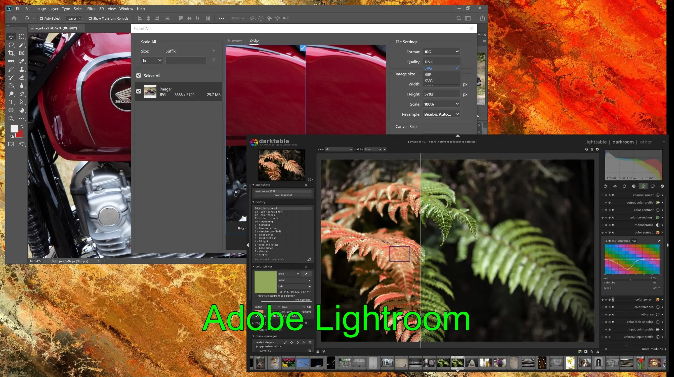 Adobe Lightroom..