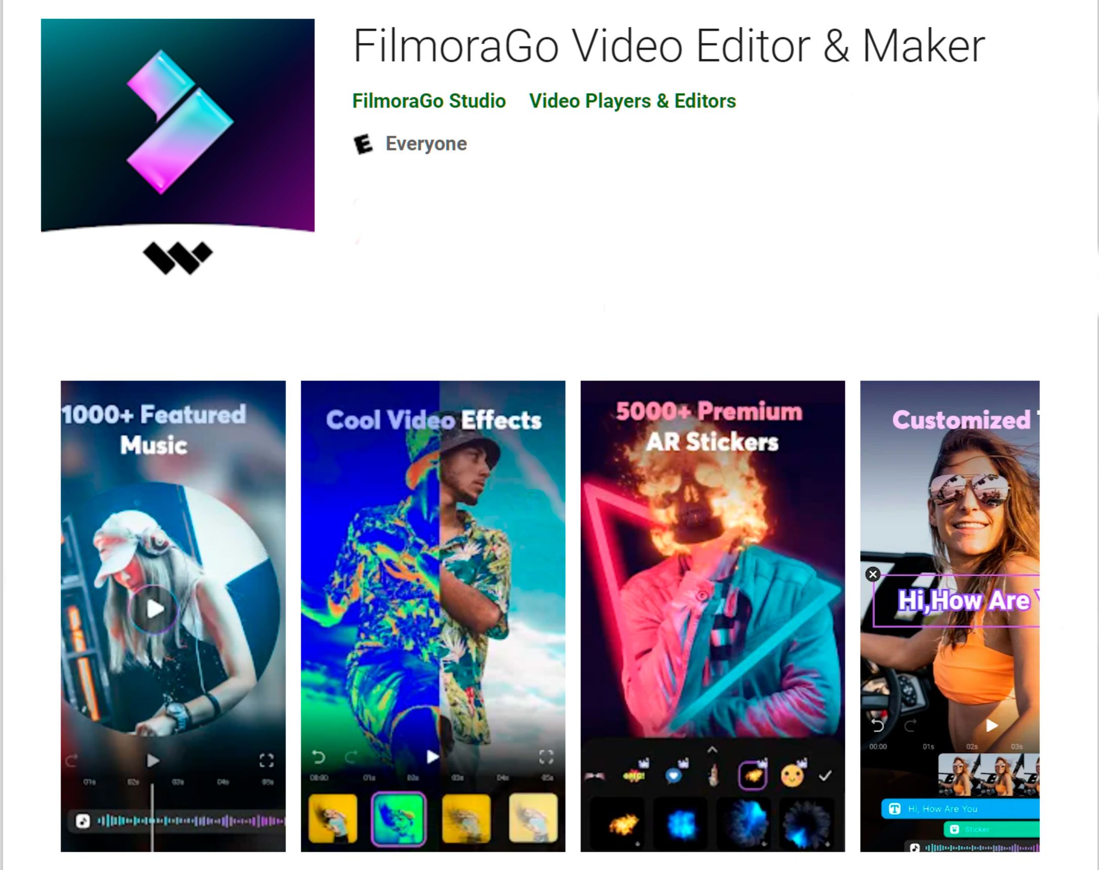 App Filmora to blur a face in a video on Android..