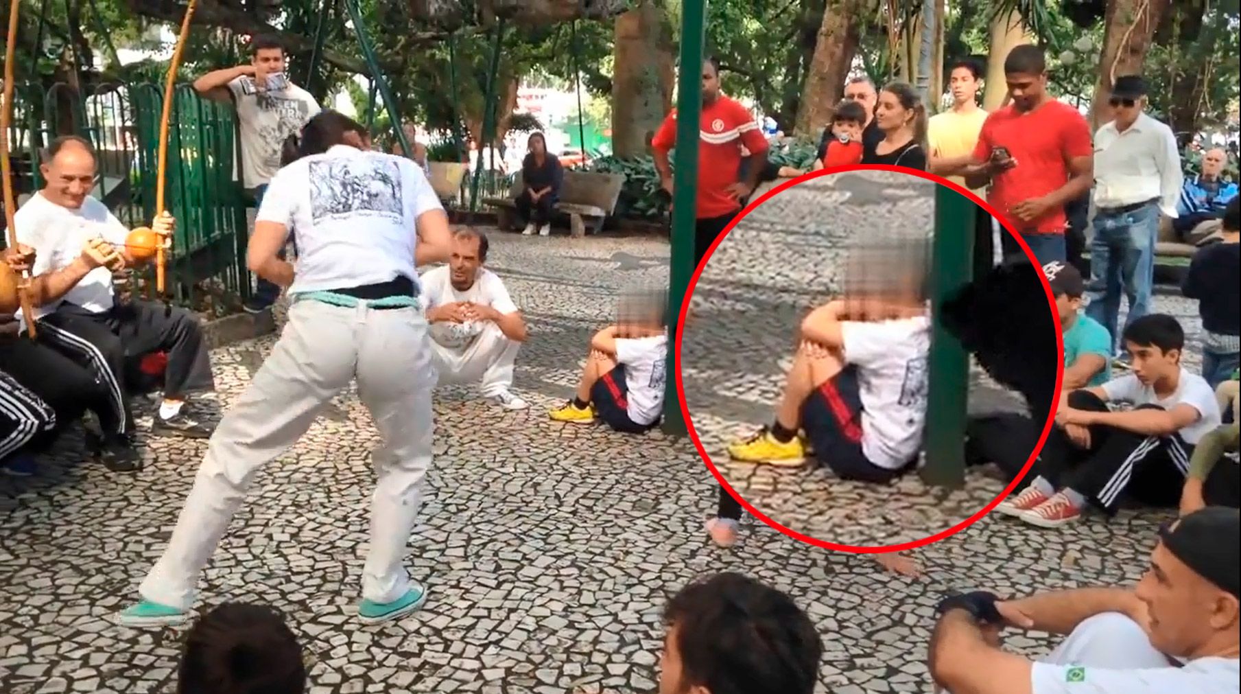 Video with blurred part..