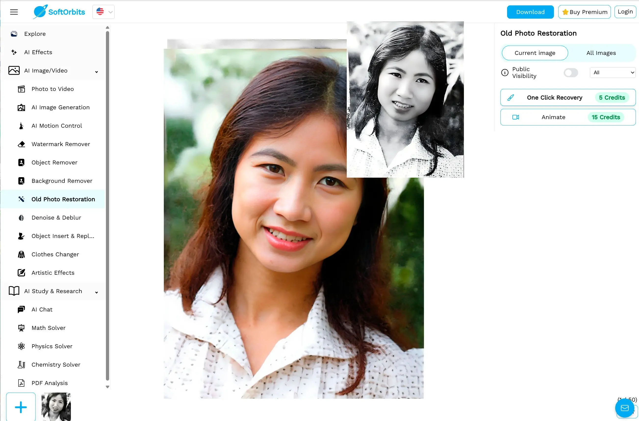 Online photo colorization..