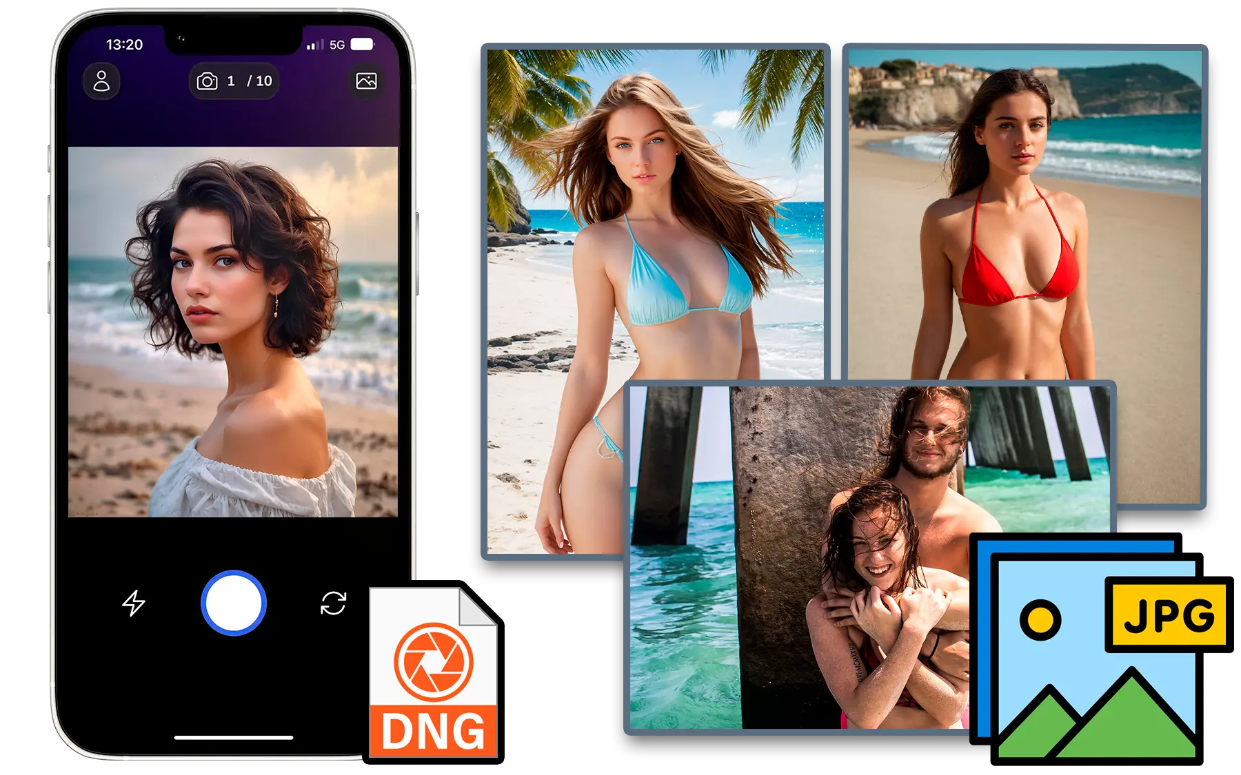 DNG to JPG local conversion without uploads or file size limits..