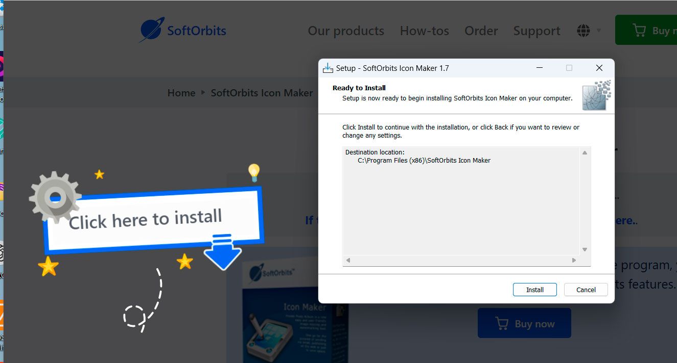 Download and Install SoftOrbits Icon Maker..