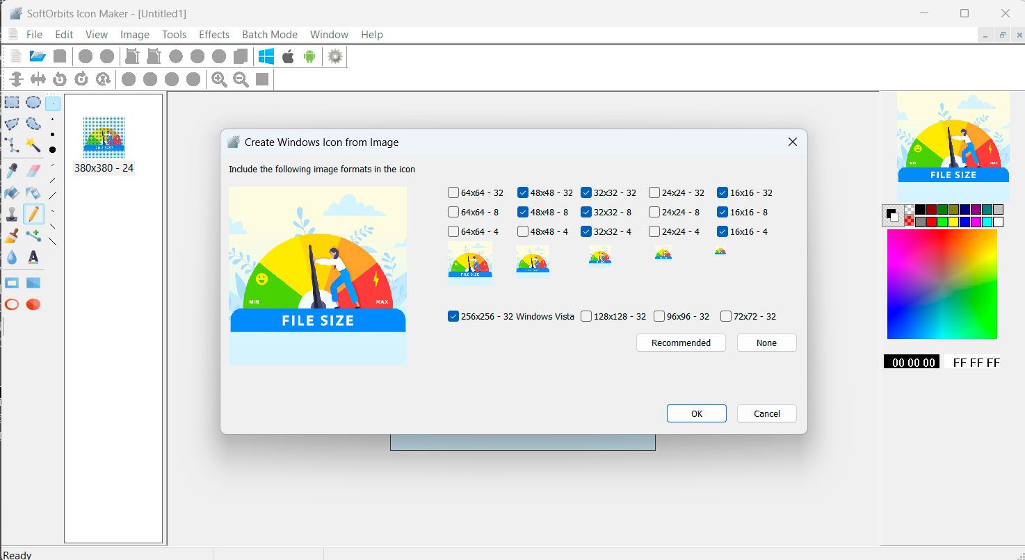 SoftOrbits Icon Maker Screenshot.