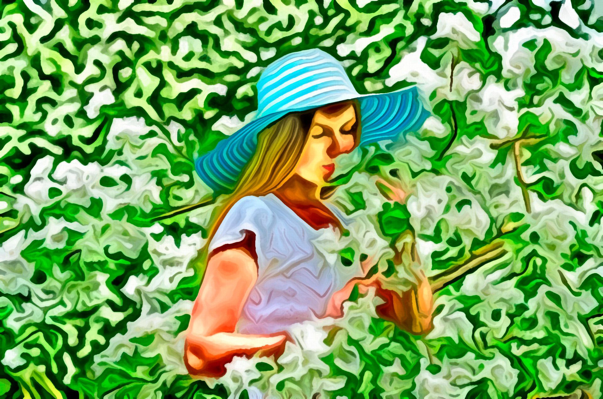 Watercolor portrait from photo..