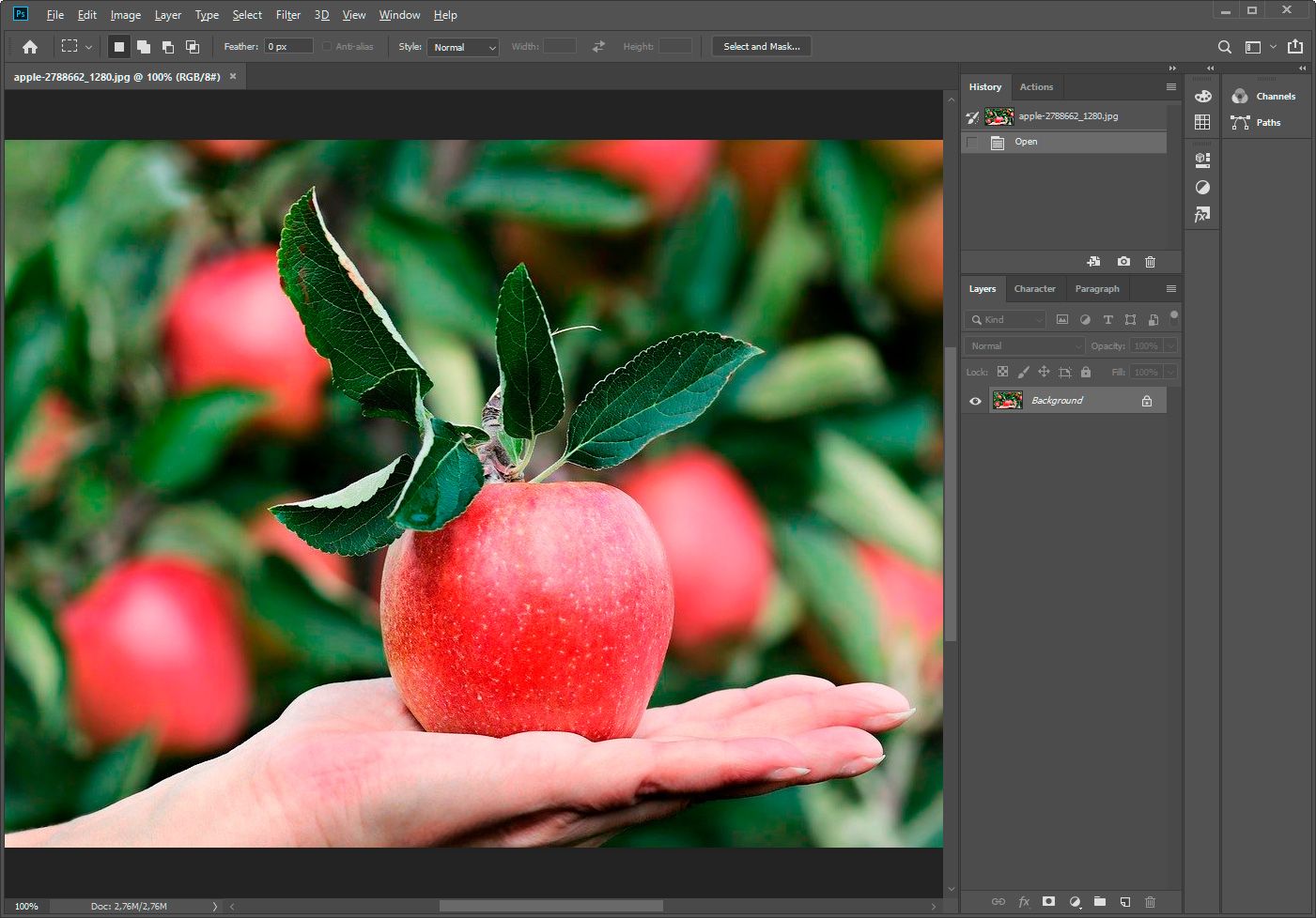 Photoshop add an image..