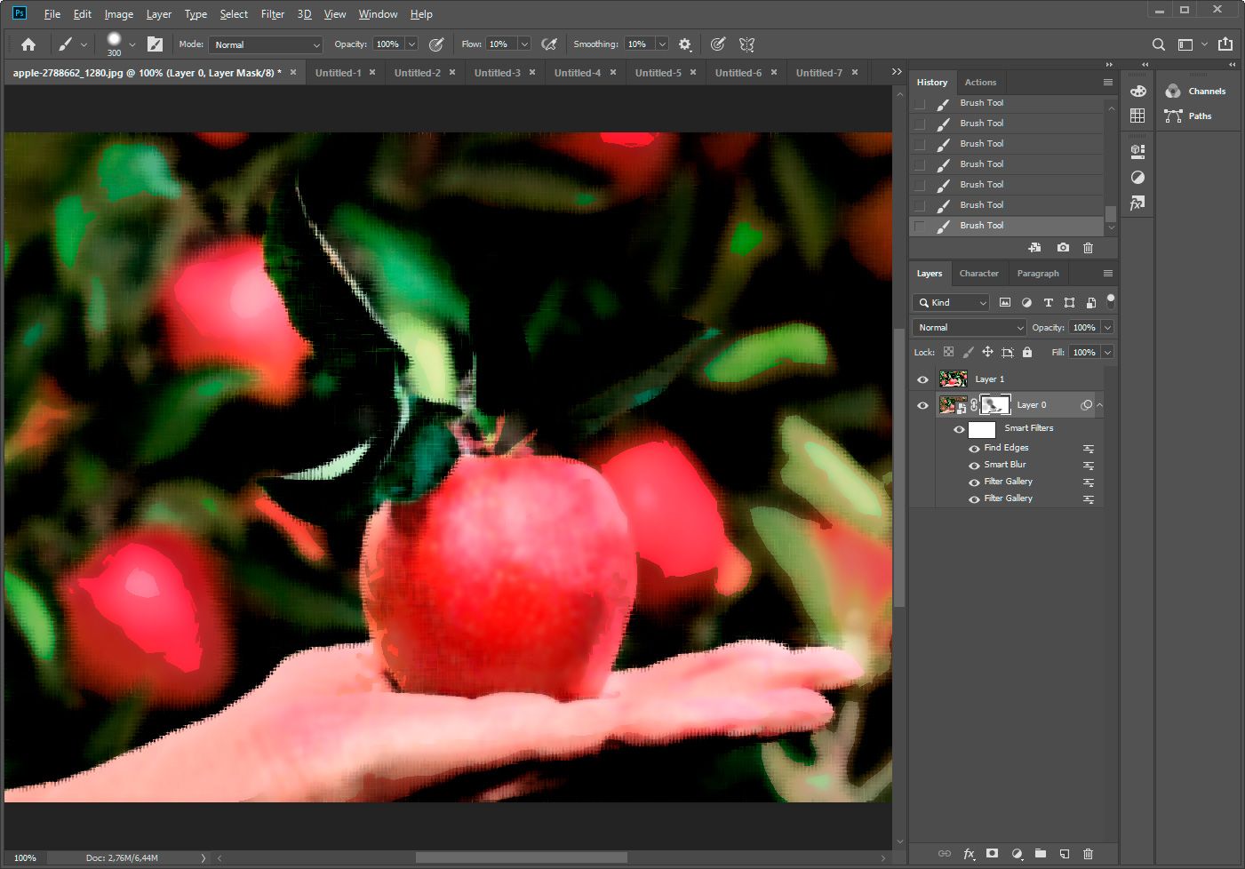 Photoshop save result..