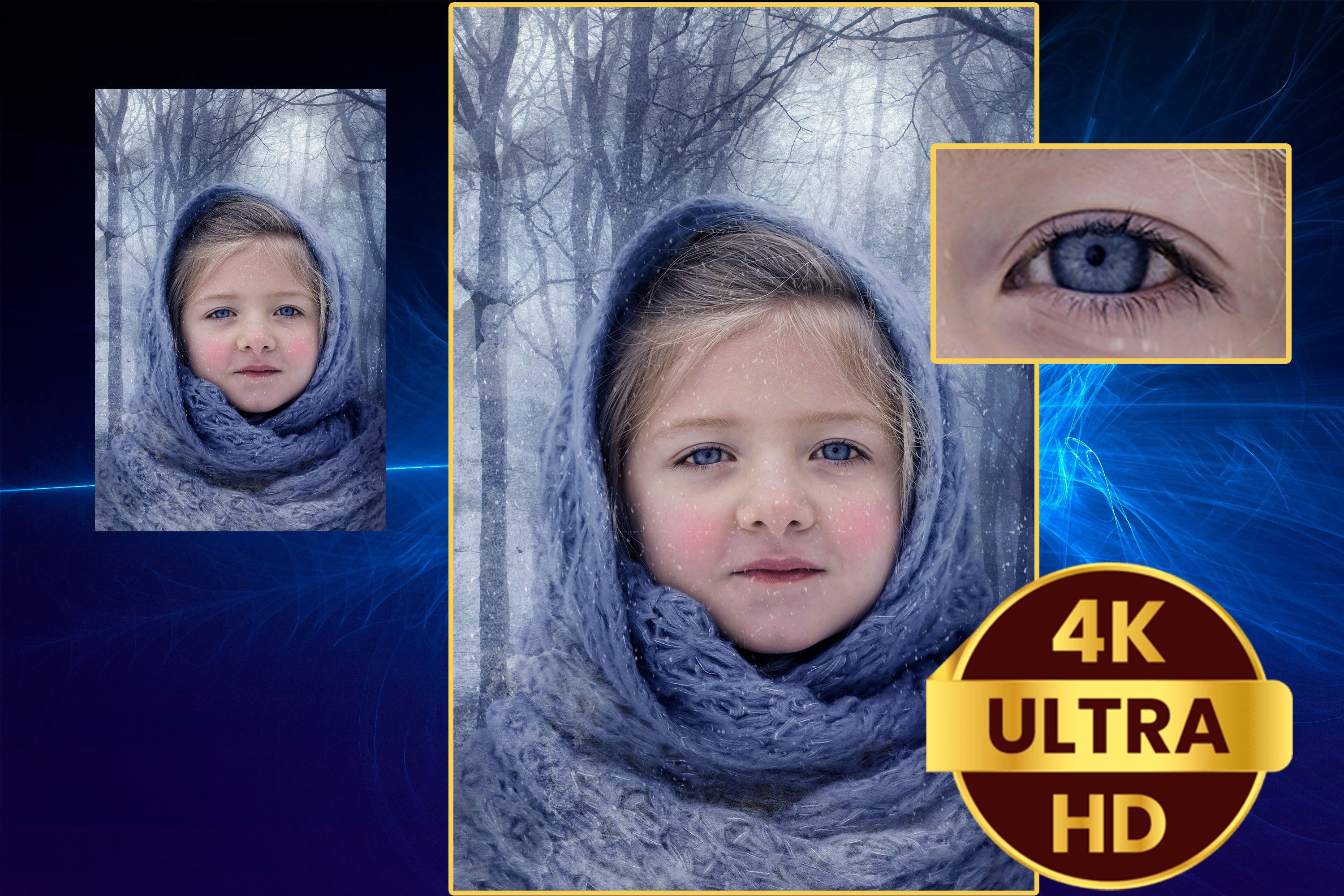 Convert photo to Ultr HD Quality - 4K..