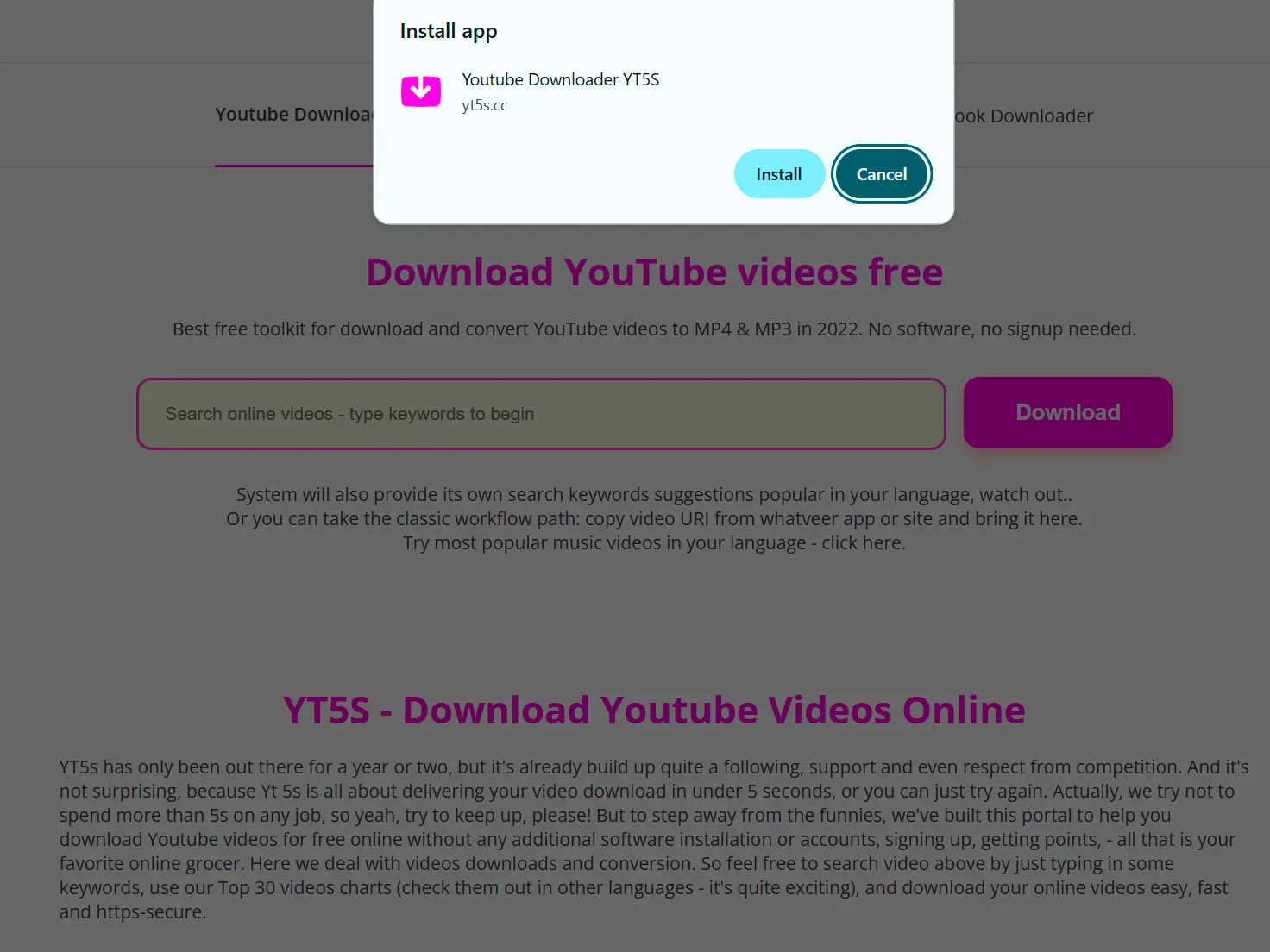 How to use Yt5s Downloader Extension..