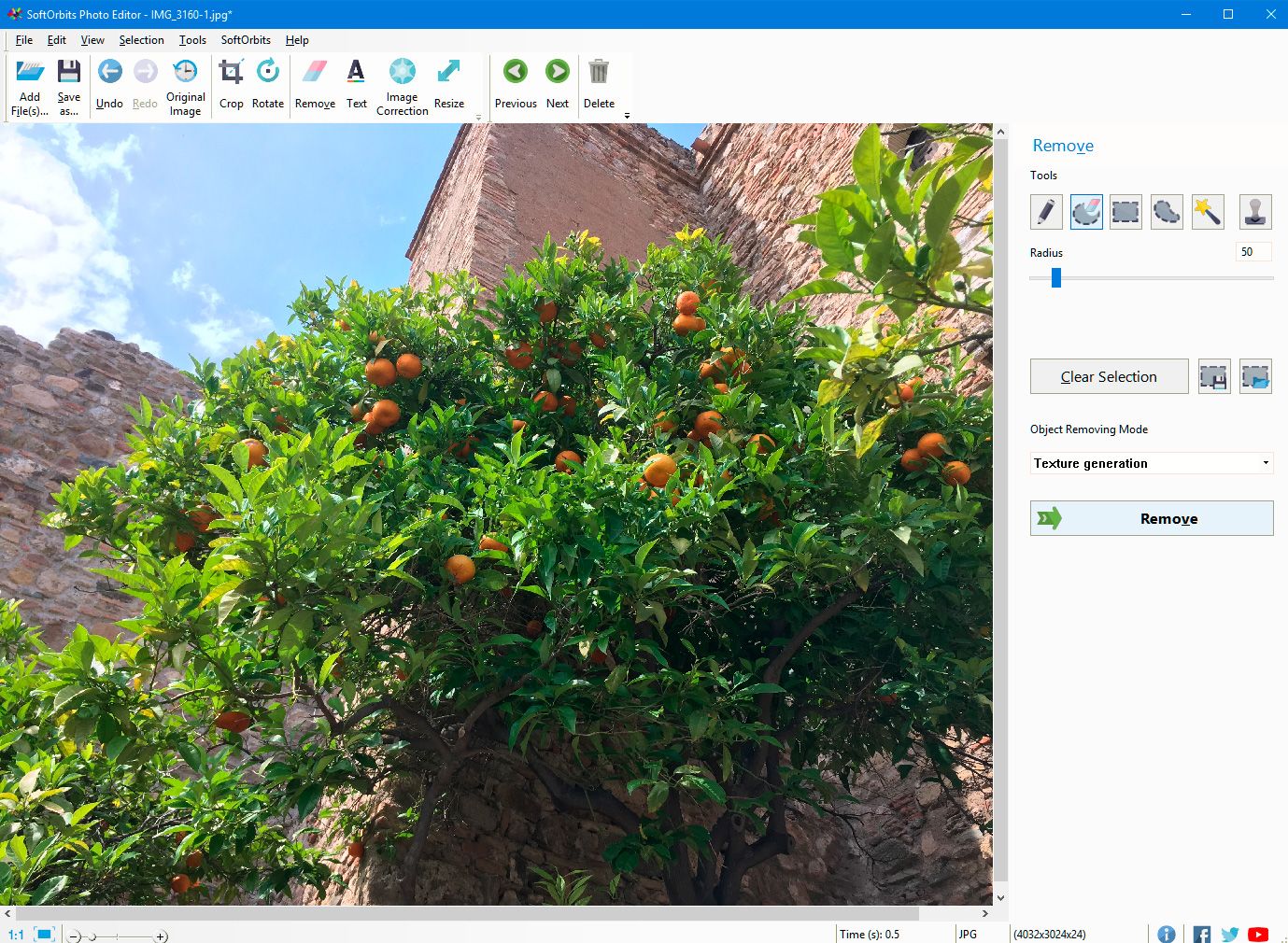 Result Photo Editor program..