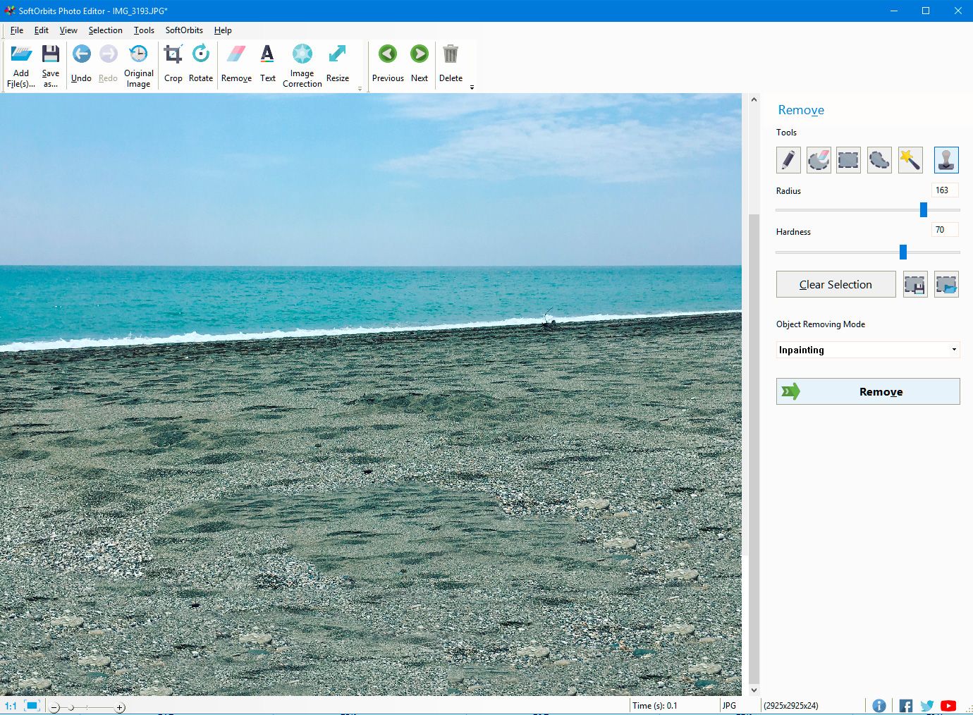 Result Photo Editor program..