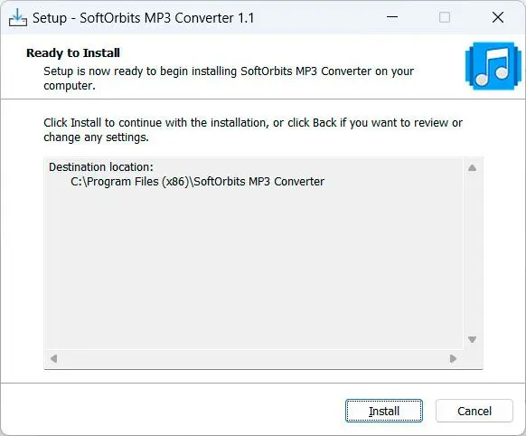  Add FLAC files to SoftOrbits MP3 Converter..