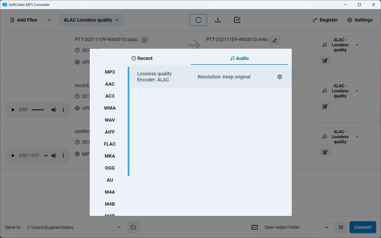 SoftOrbits MP3 Converter Screenshot.