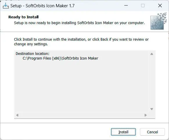 Install SoftOrbits Icon Maker..