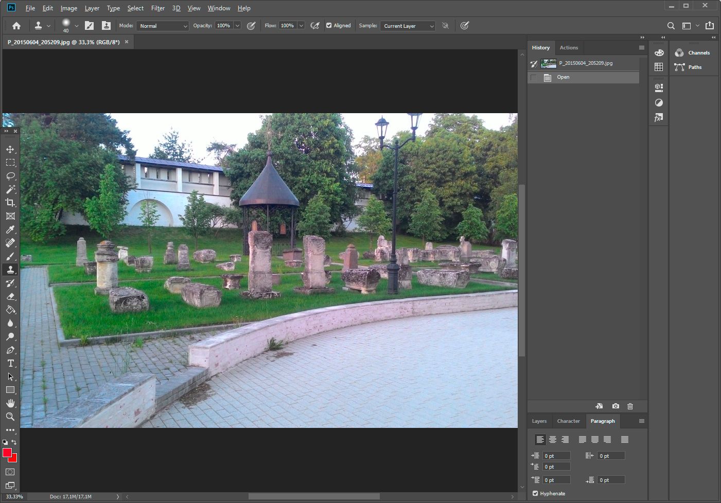 Open file in Photoshop..