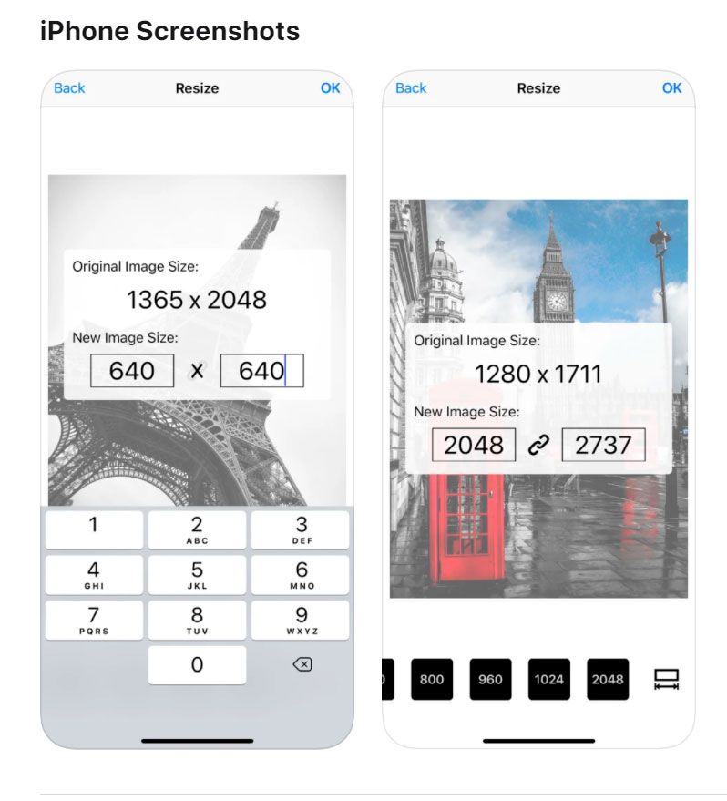 Free Photo KB Resizer for iOS..