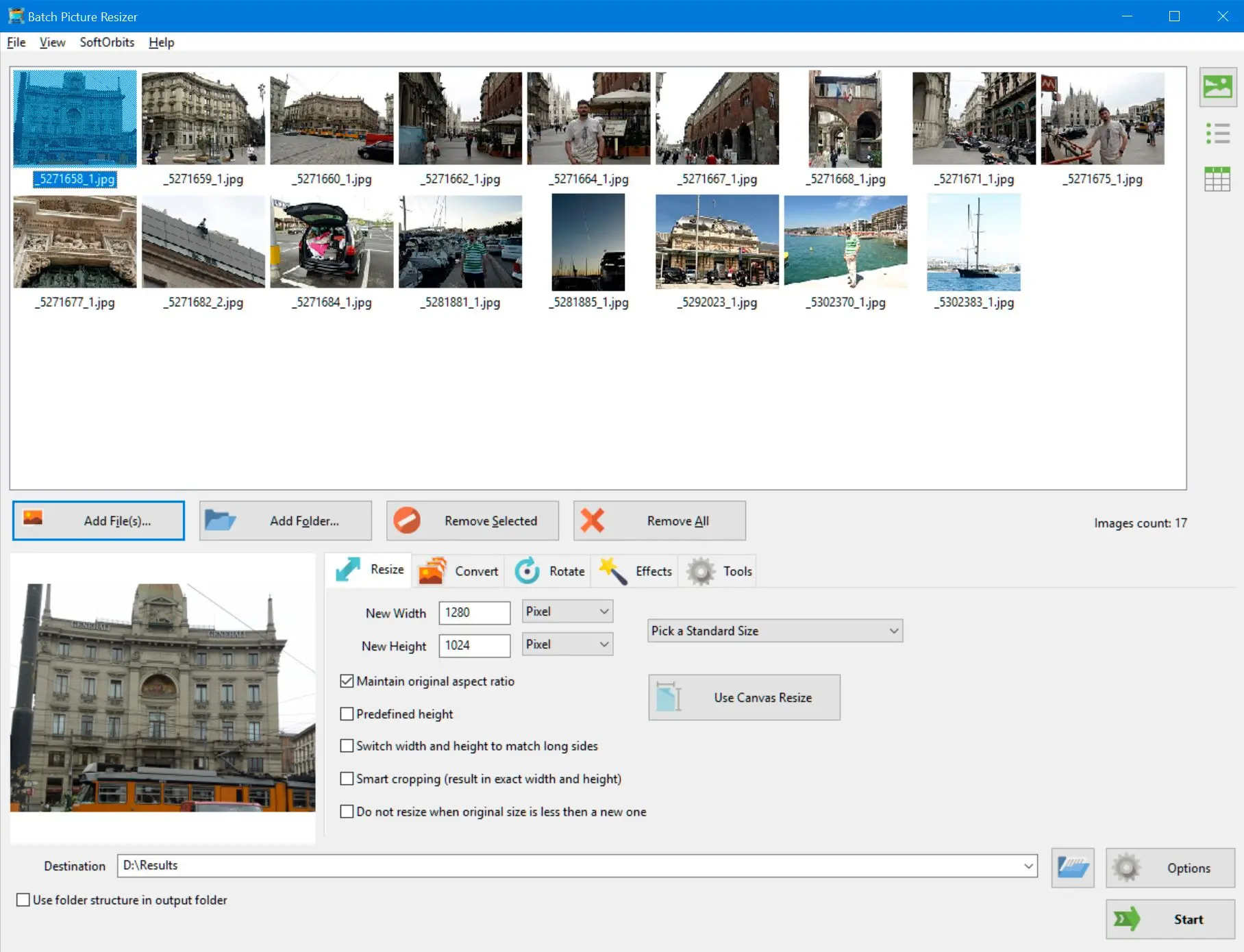 Increase Image Size in MB by SoftOrbits Batch Picture Resizer..