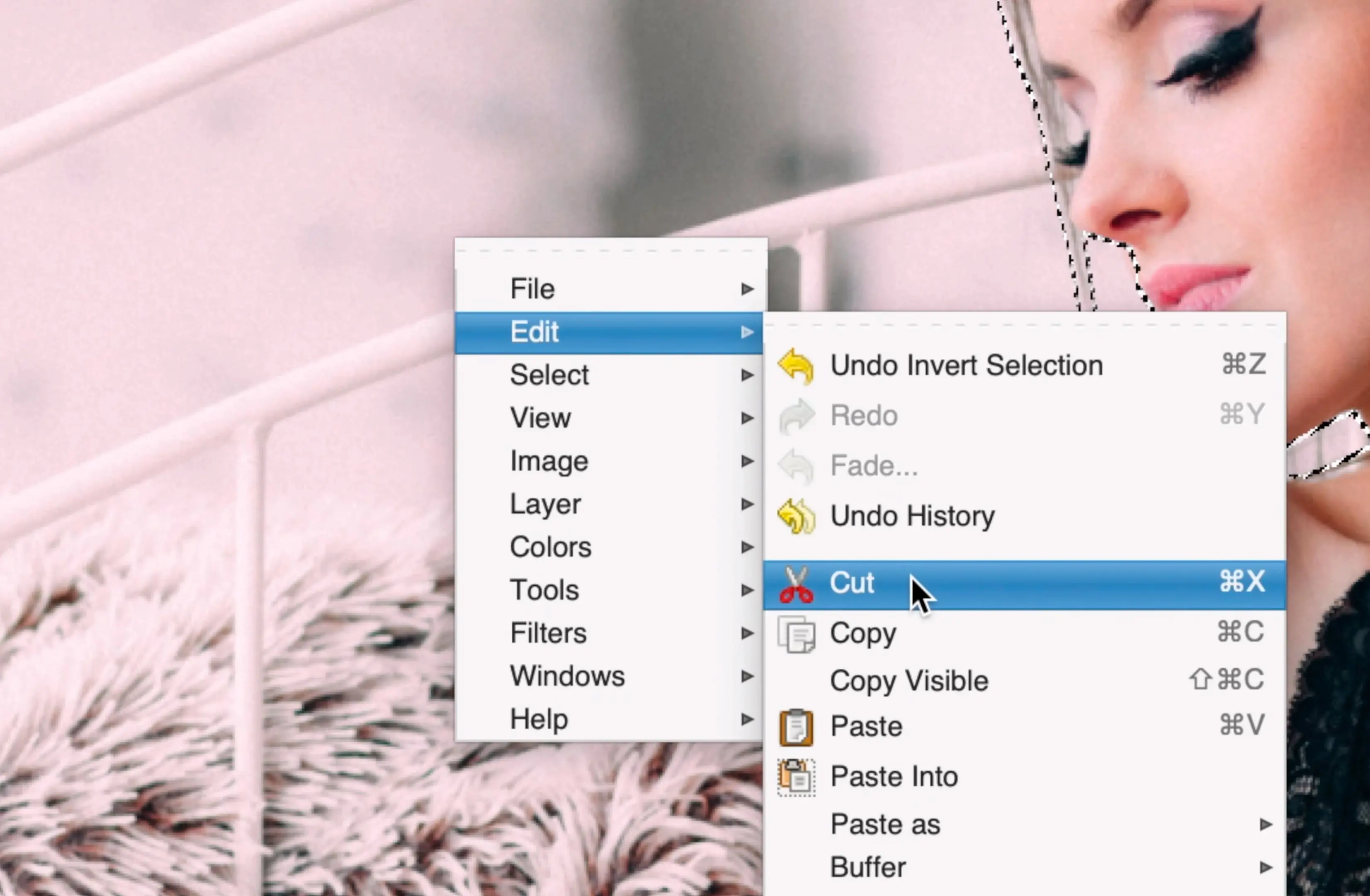GIMP jpg images to png..