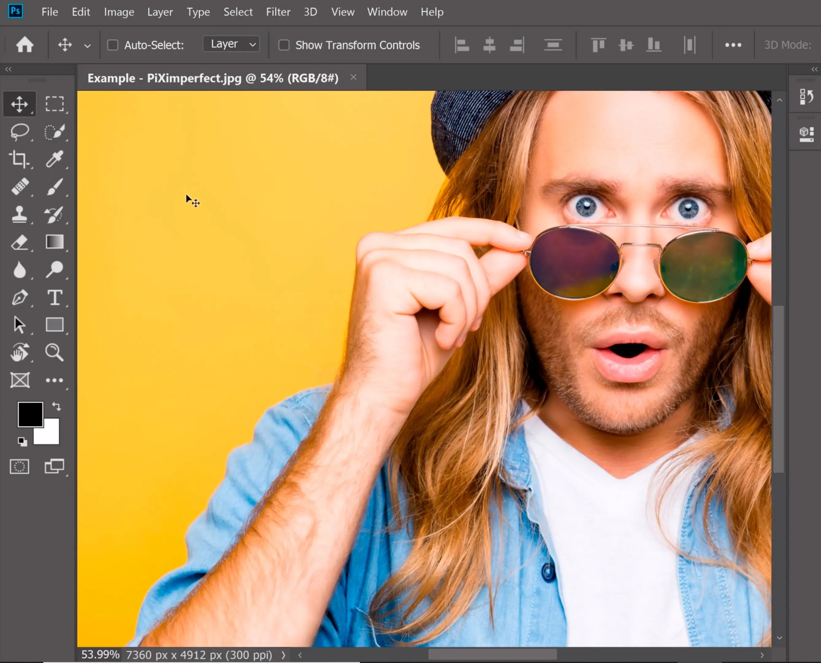 Transparent photoshop..