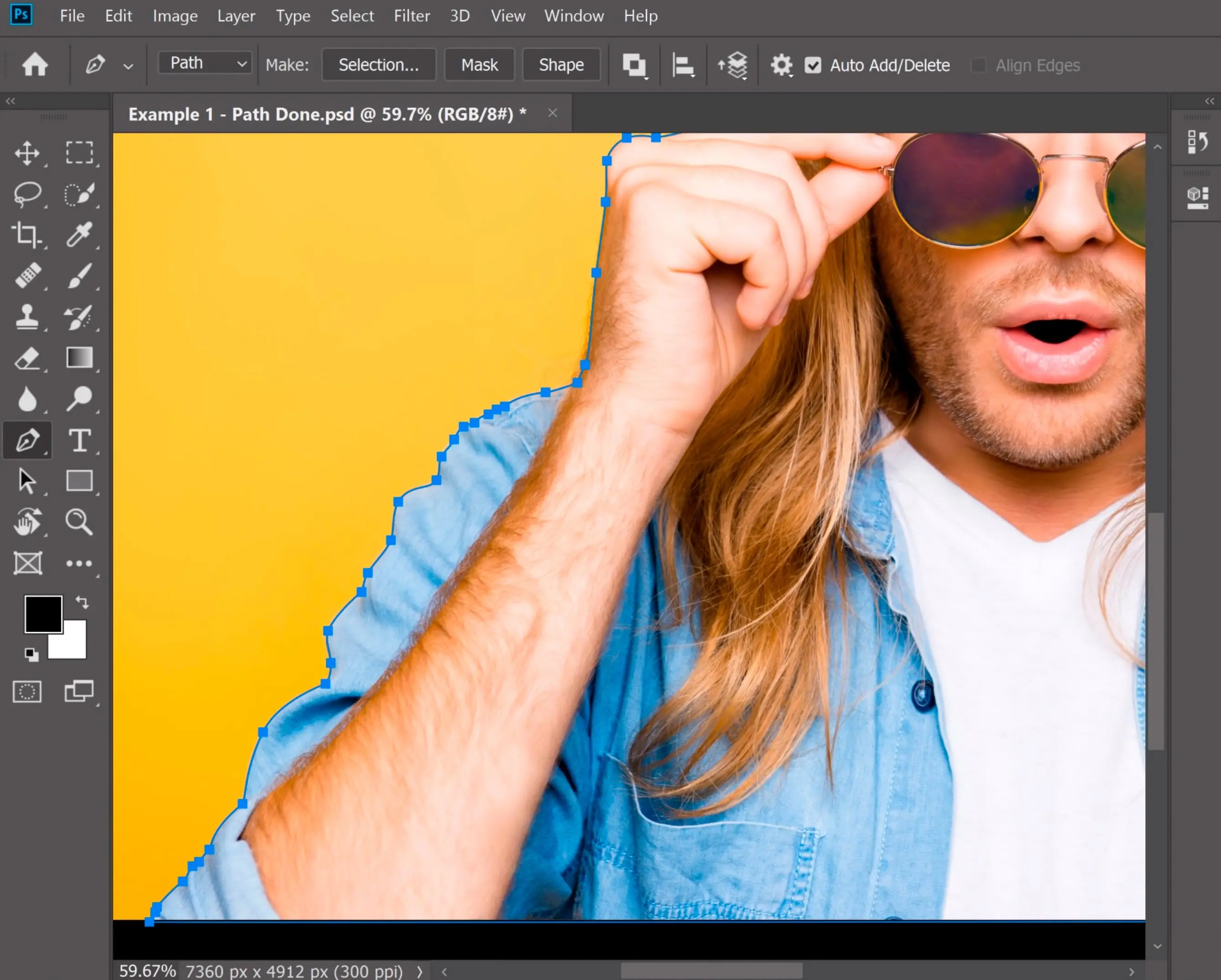 Photoshop remove background tool..