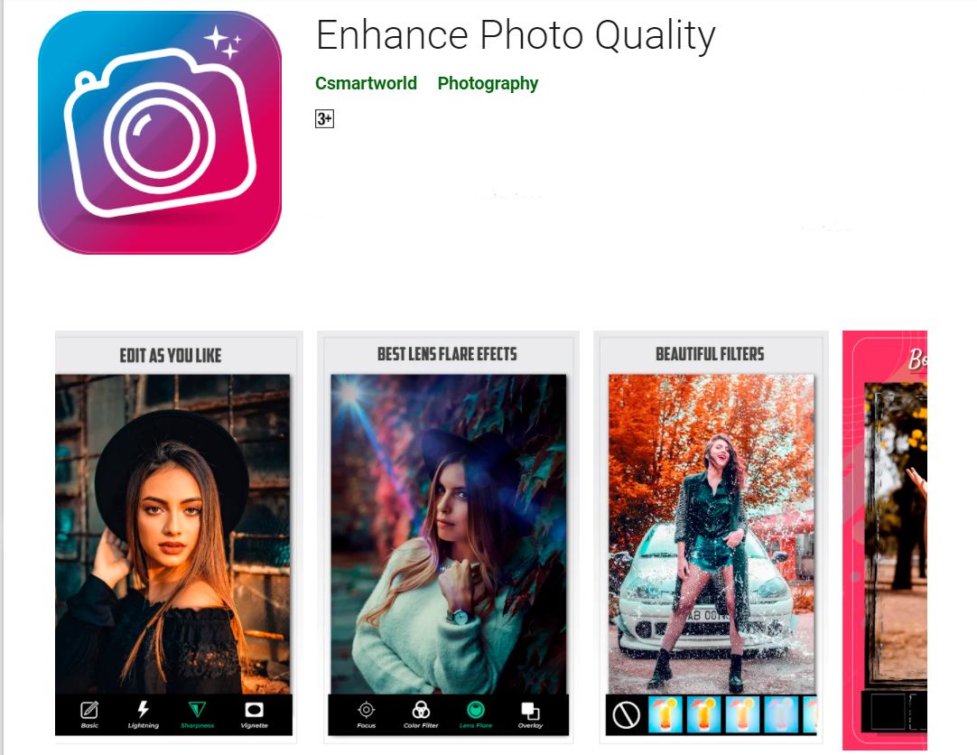 Enhance Photo Quality..