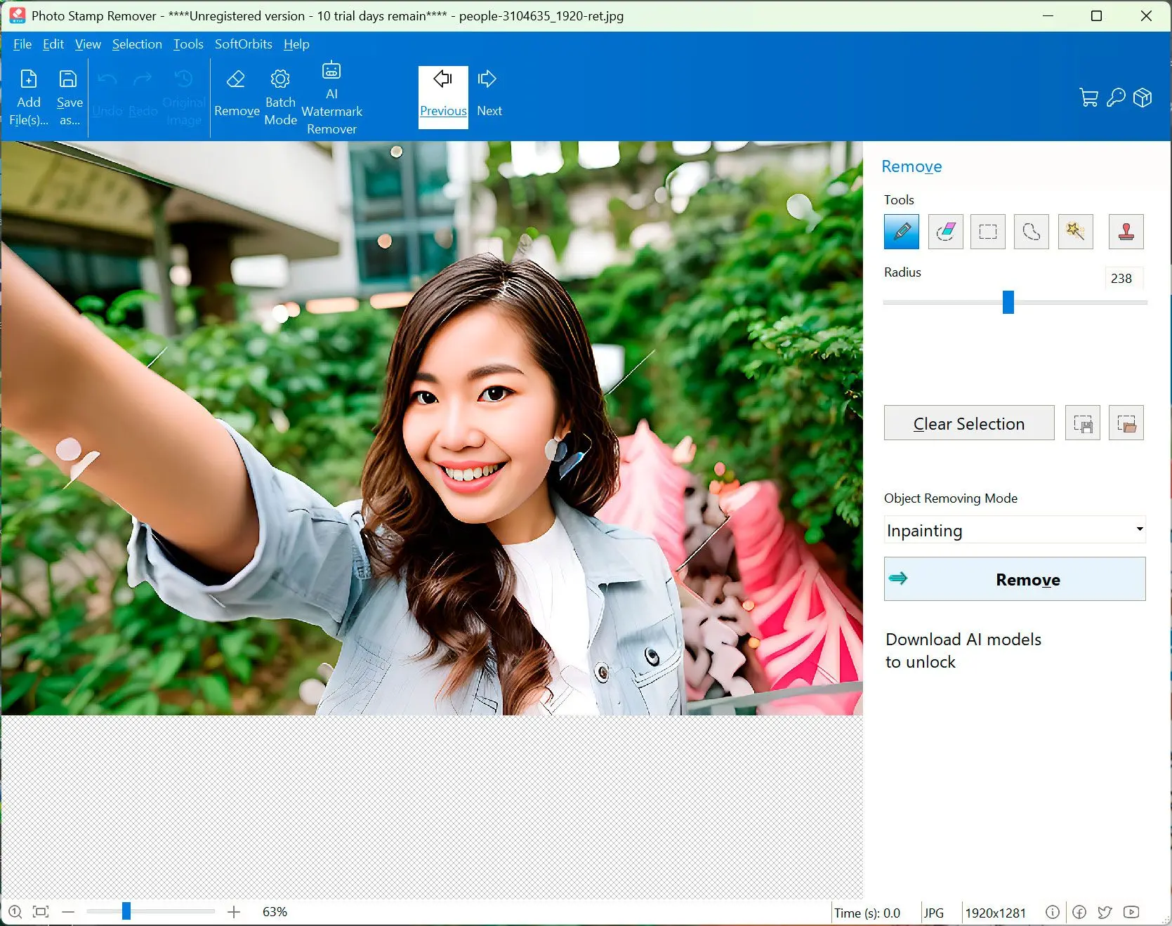 Markup Remover Screenshot: The result..