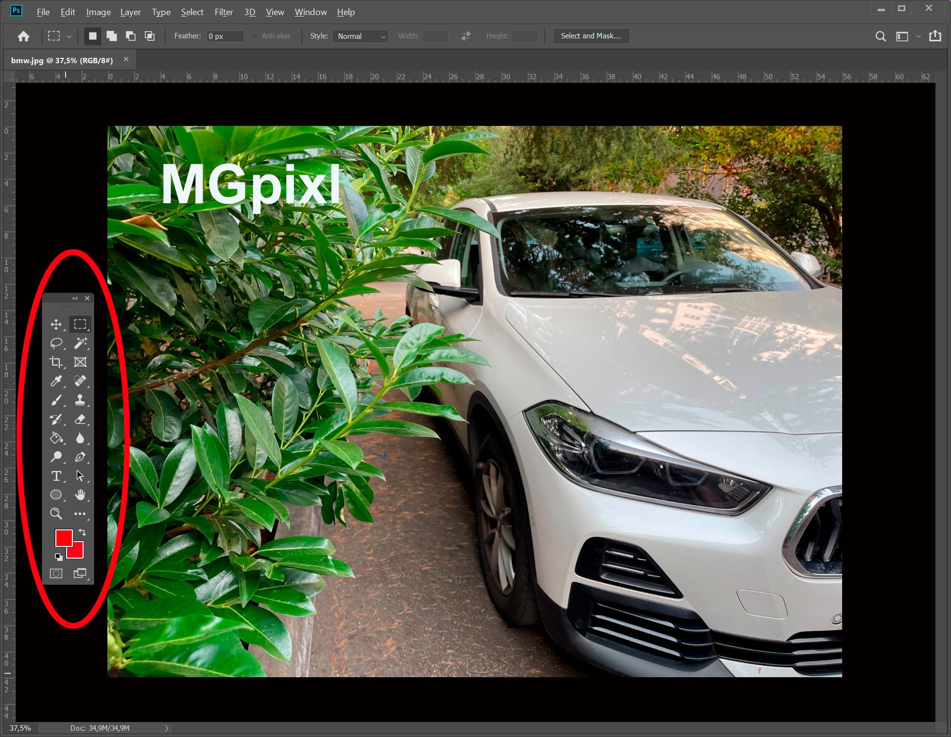 Removing the Megapixl watermark from your photos using Photoshop..