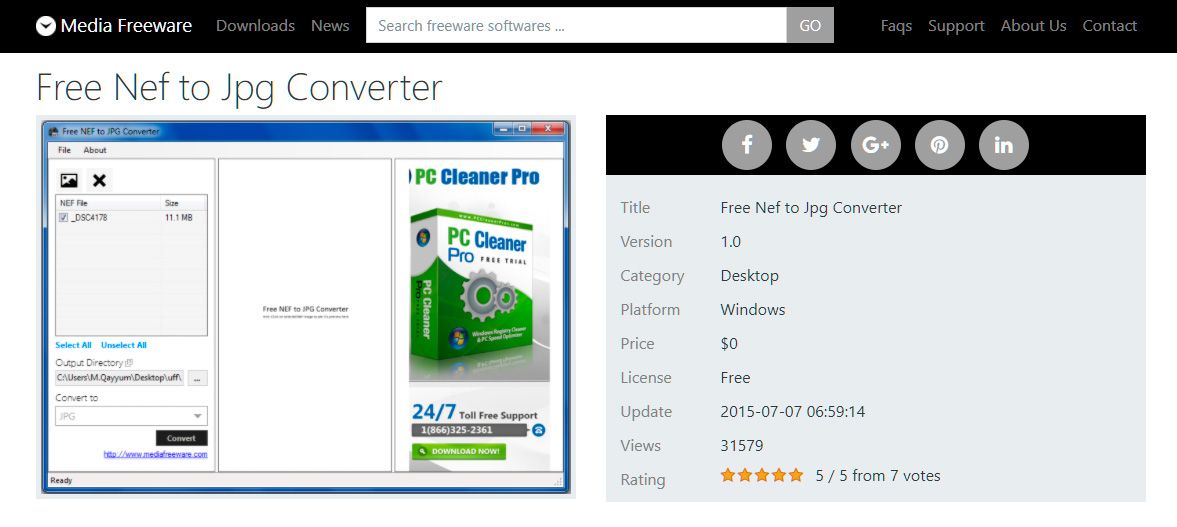 NEF to JPG Converter Software Free Download, Windows 10, 11