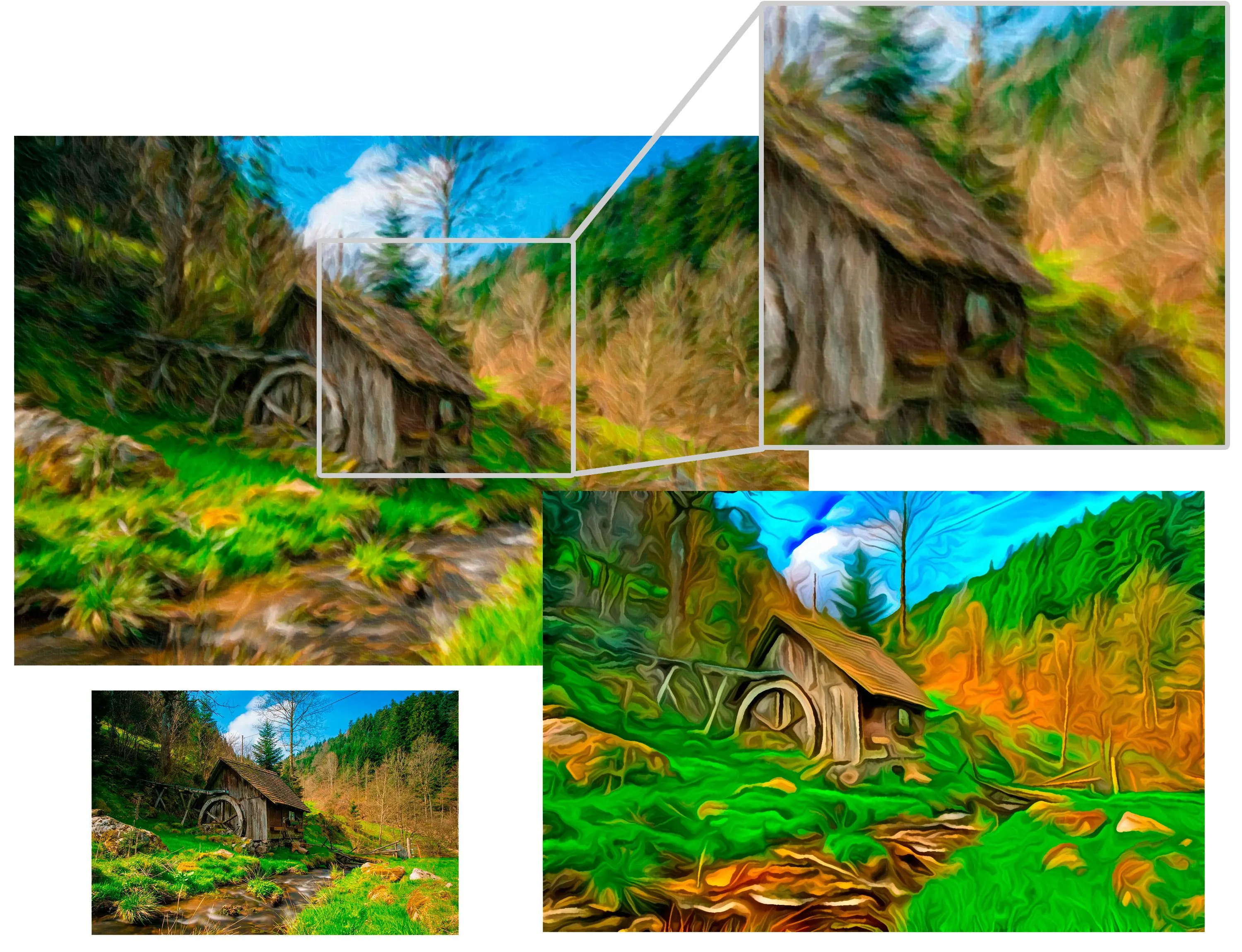 Oil painting software running offline on a Windows PC..