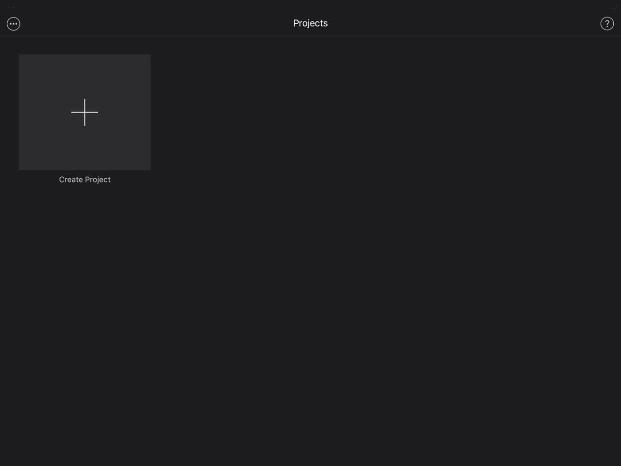 Imovie create a project..
