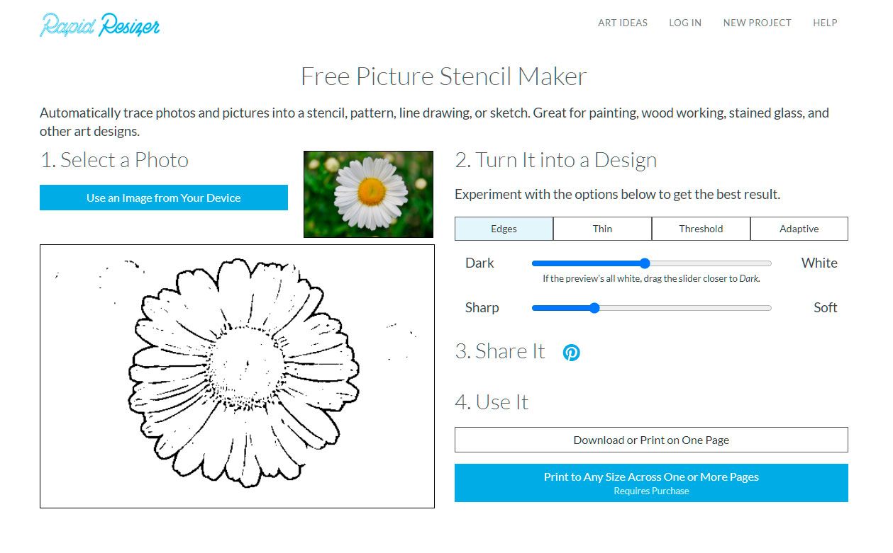 Picture Stencil Maker Software - Free Download