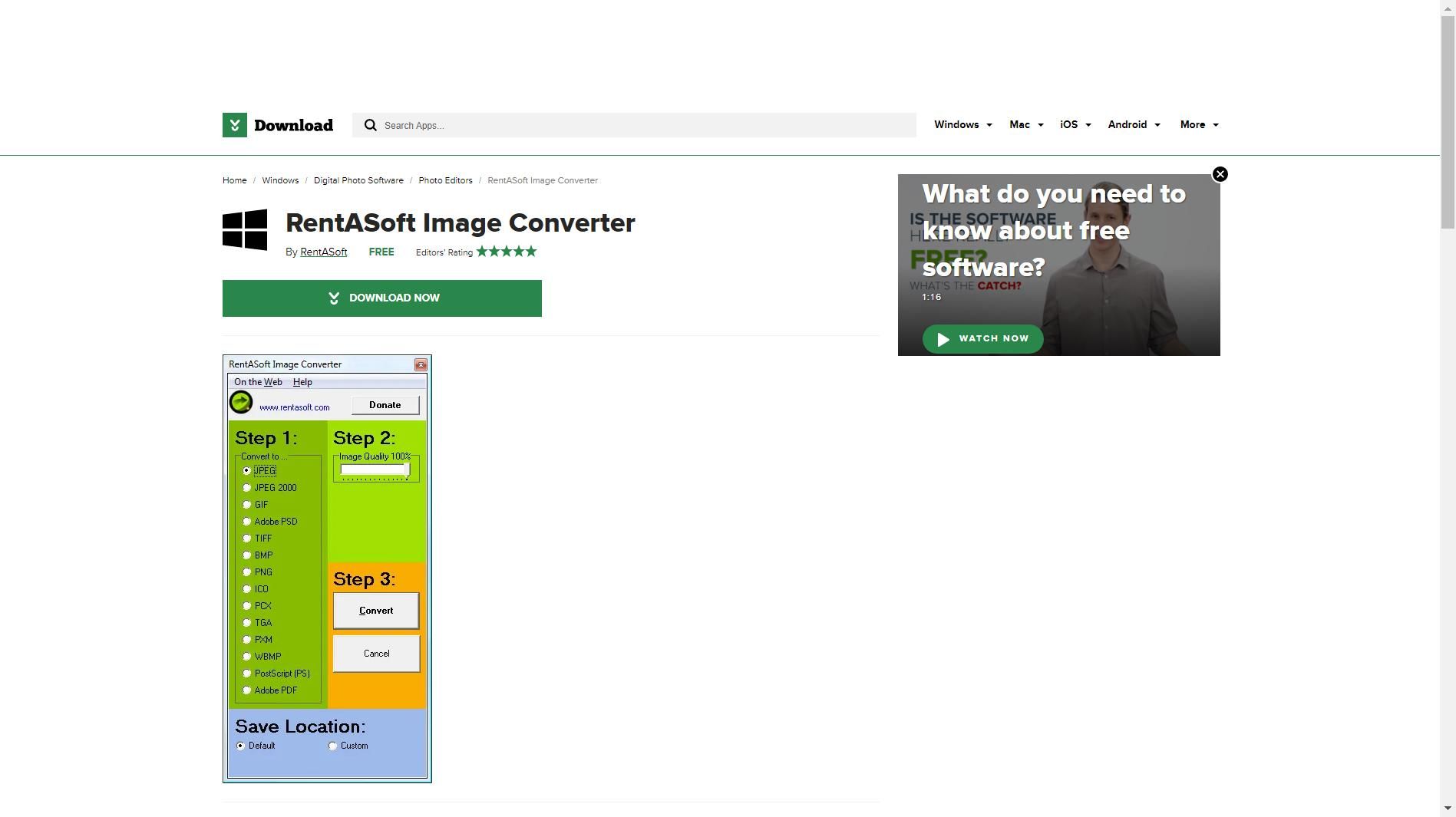 RentASoft Image Converter..