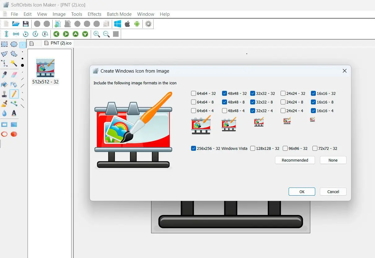 SoftOrbits Icon Maker Screenshot.