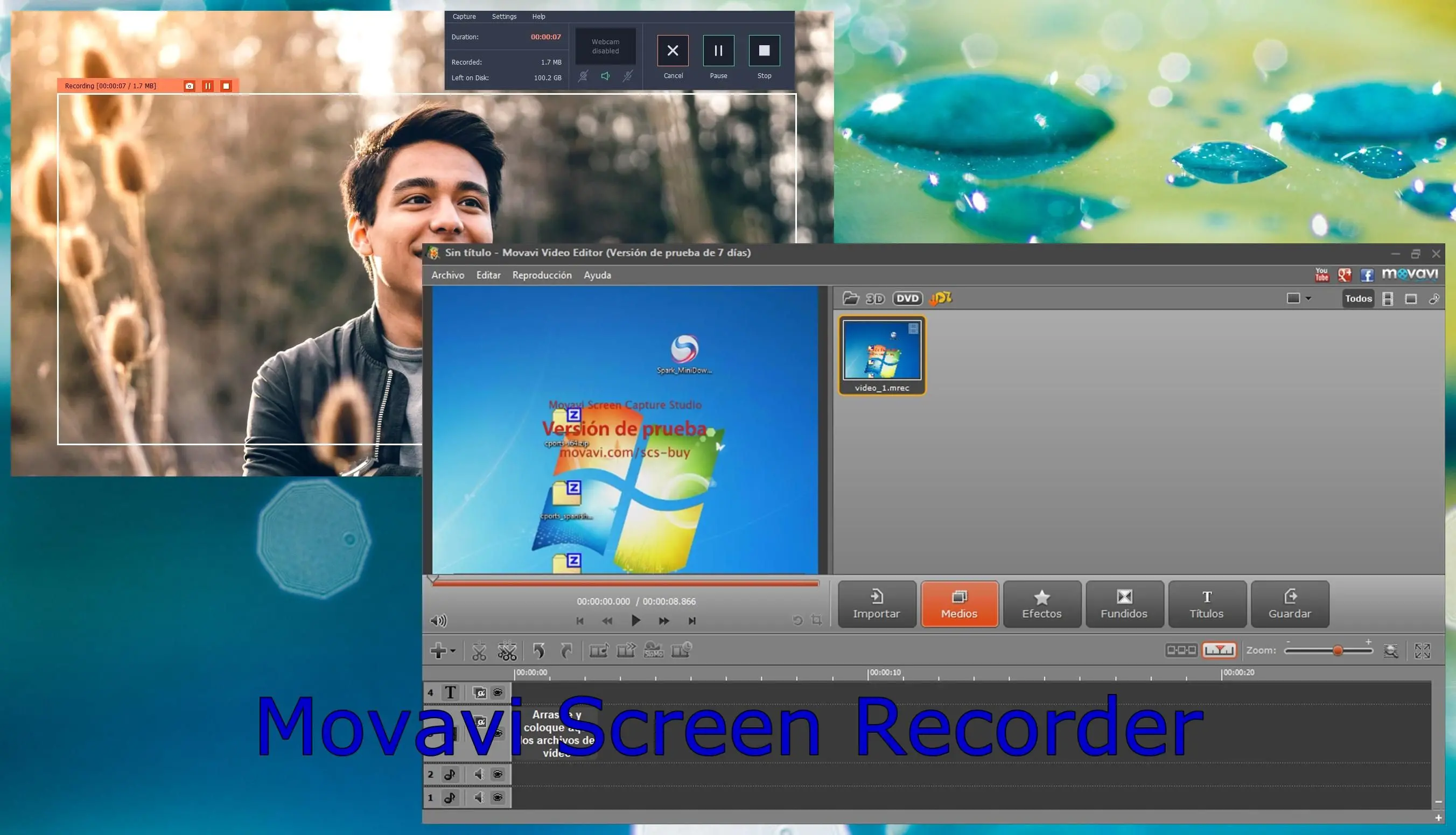 Movavi Screen Recorder..