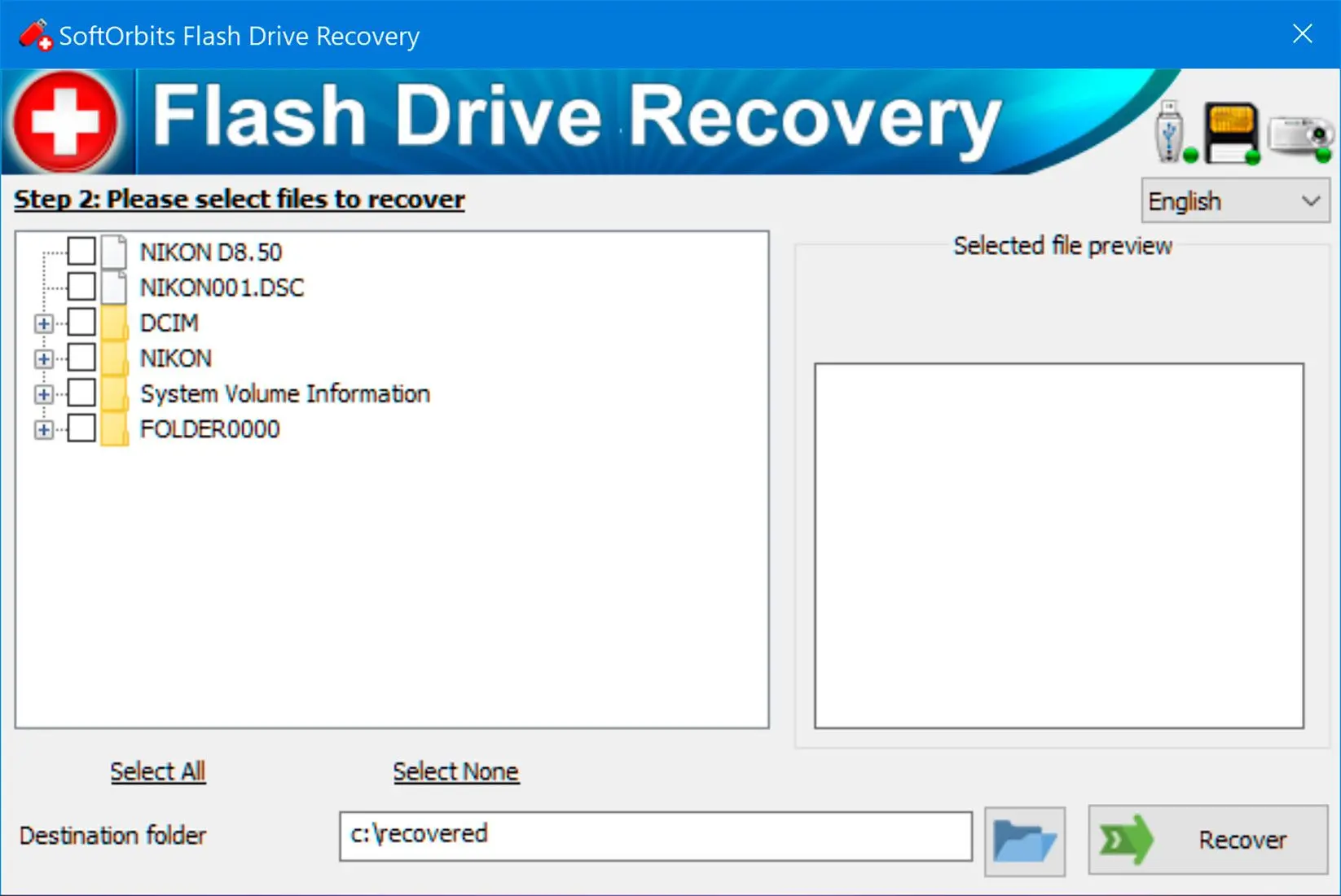  Preview of recovered photos..