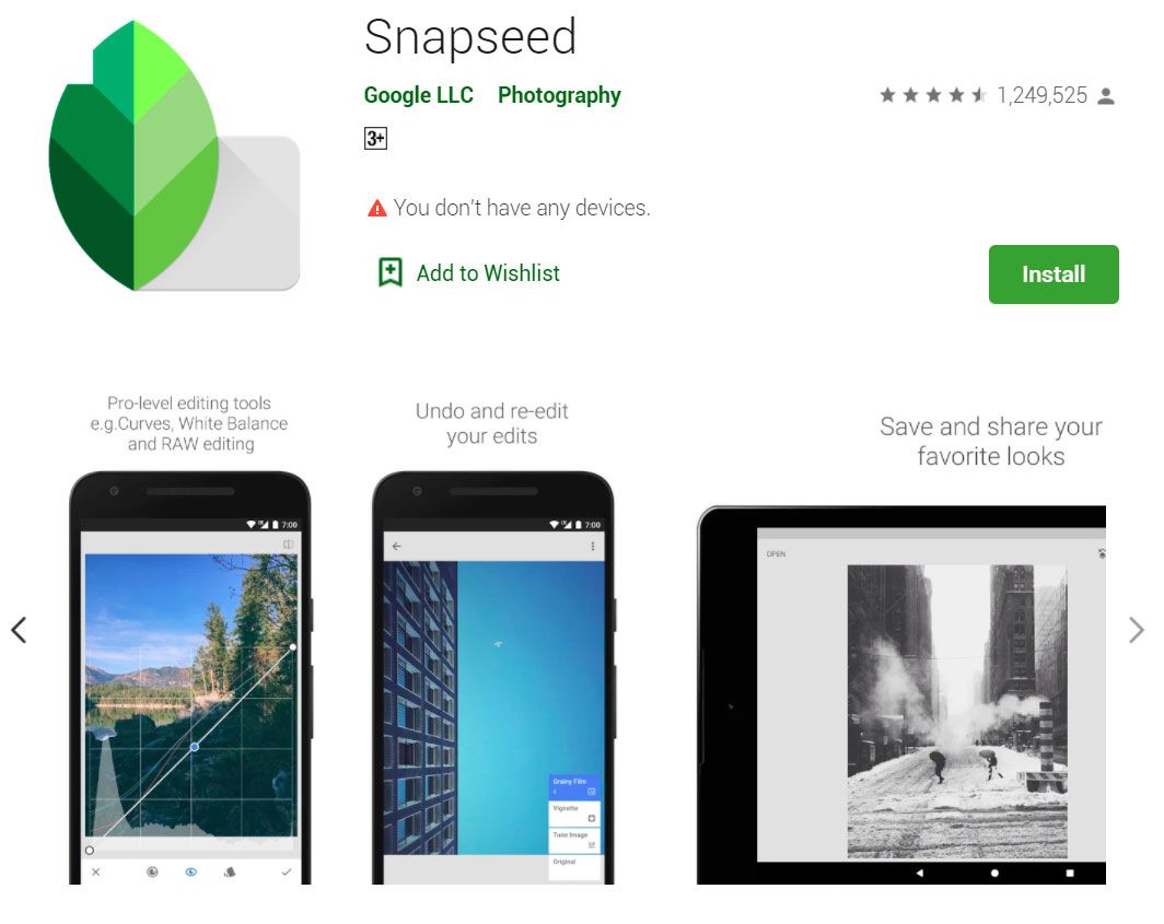 Snapseed app on Google Play..