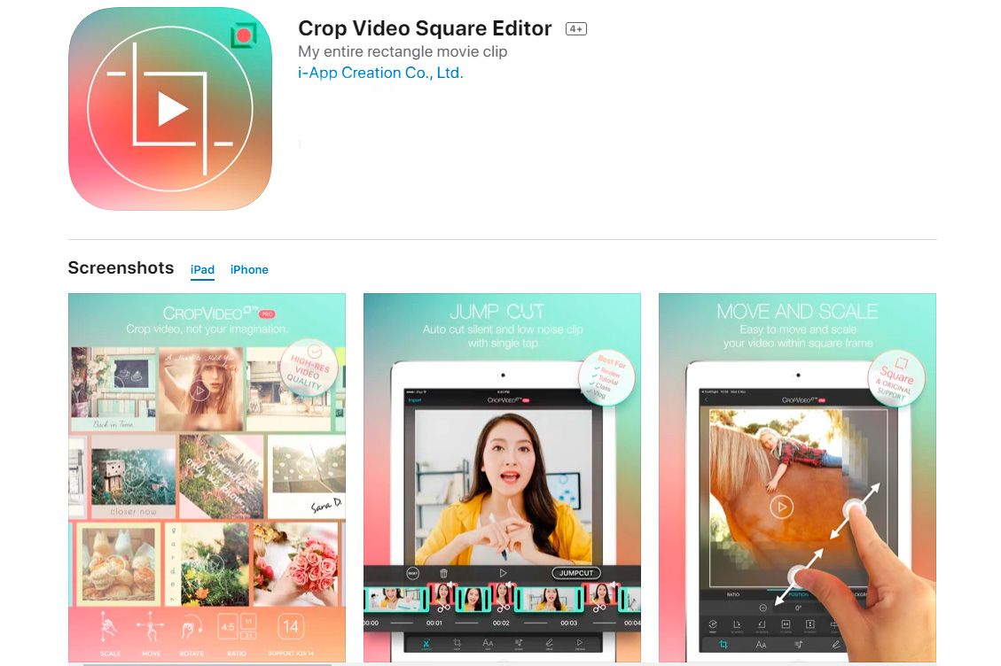 Crop Video Square Editor..