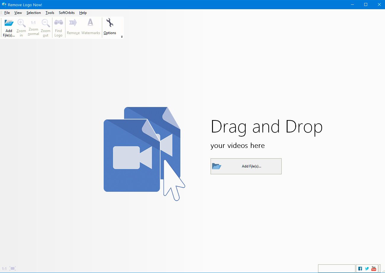 Video Logo Remover: Open the program..