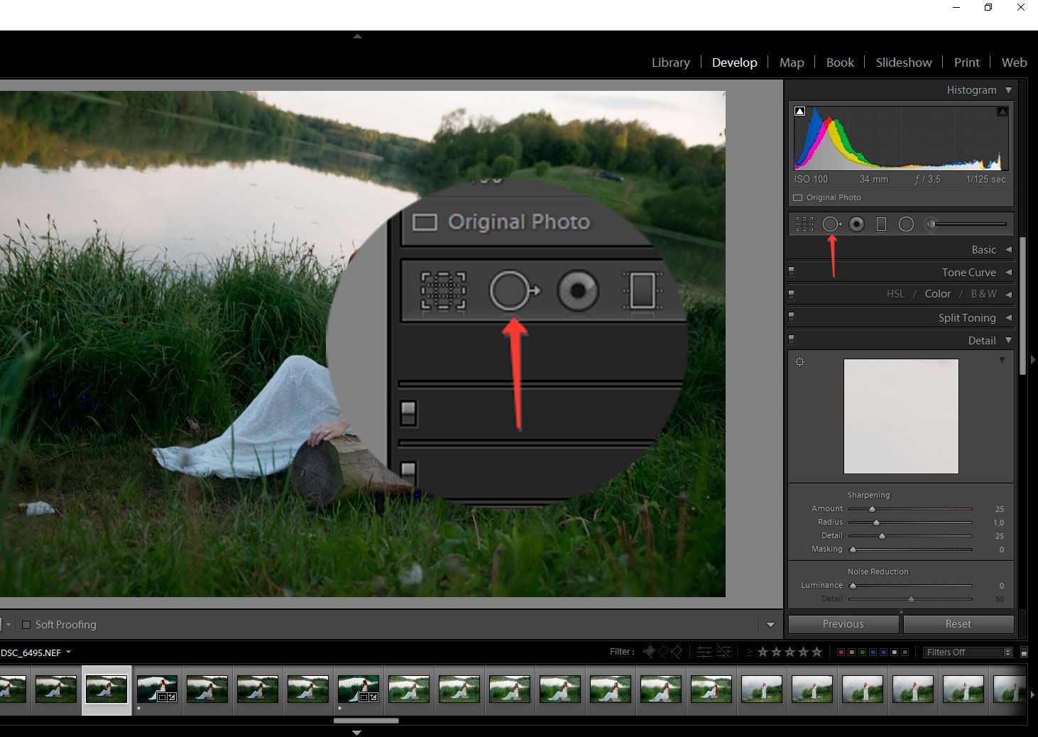 Remove an Object from a photo using Lightroom..