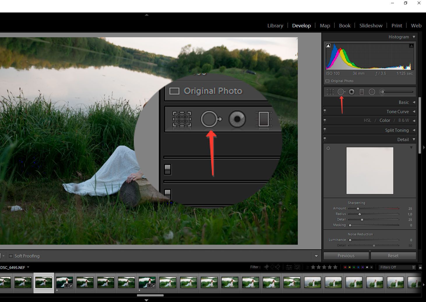 Remove an Object from a photo using Lightroom..