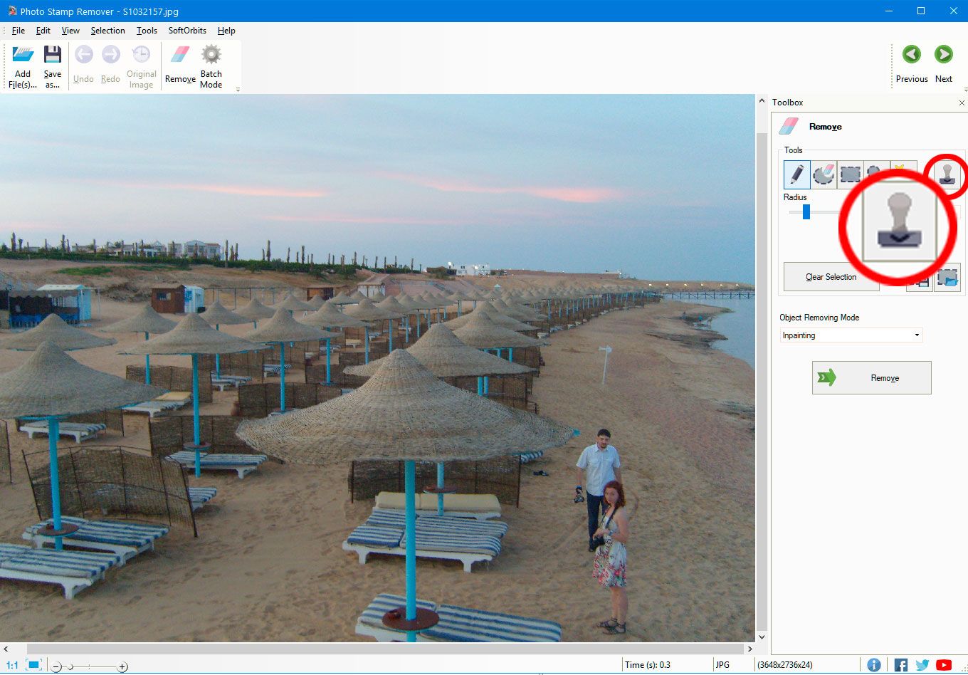 Remove Unwanted Objects from Photos using Clone Stamp tool..