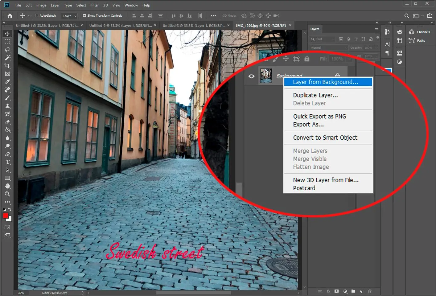 Add file in photoshop..