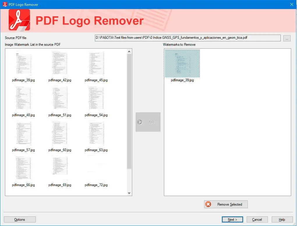 App to remove watermark from PDF..