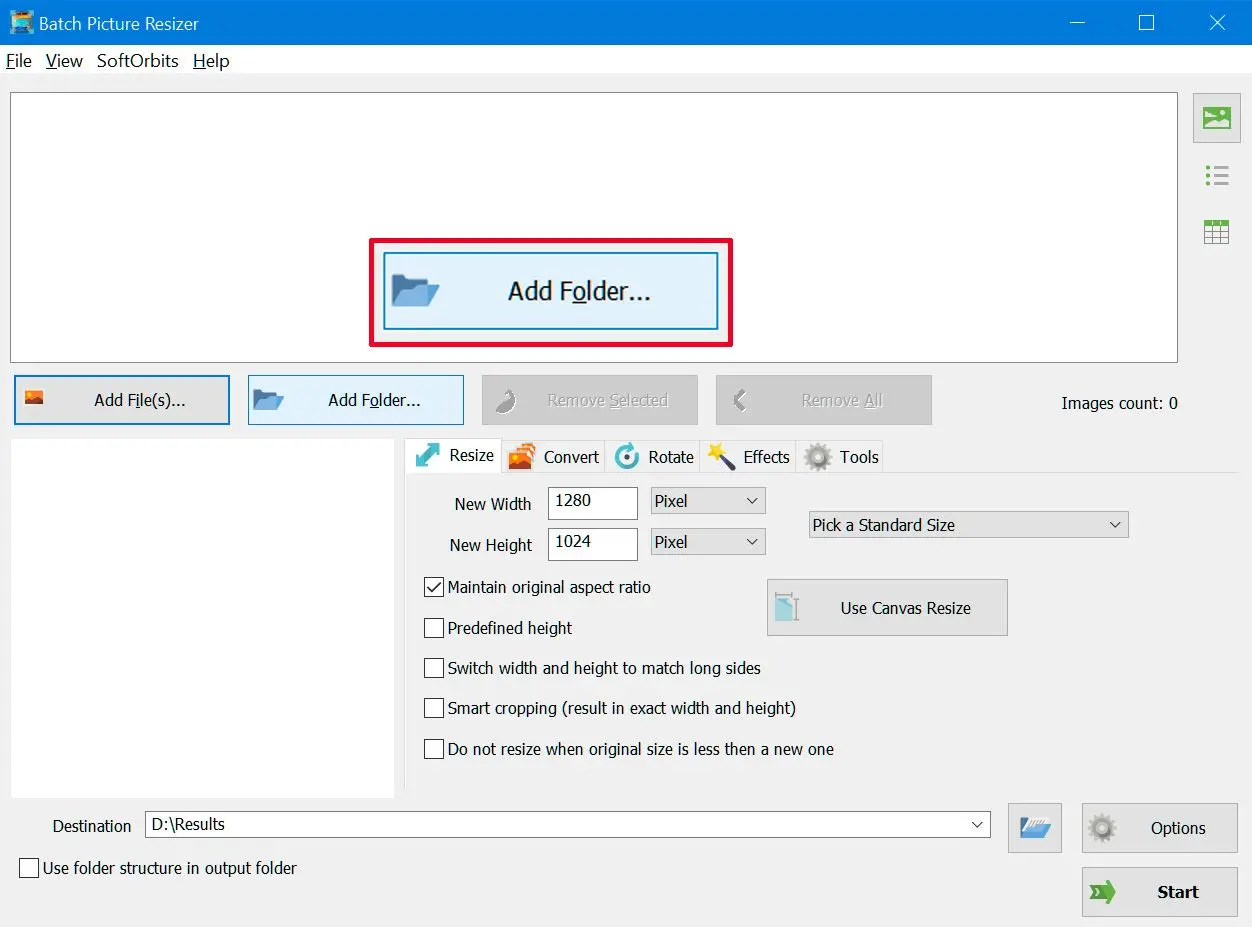 Add the folder..