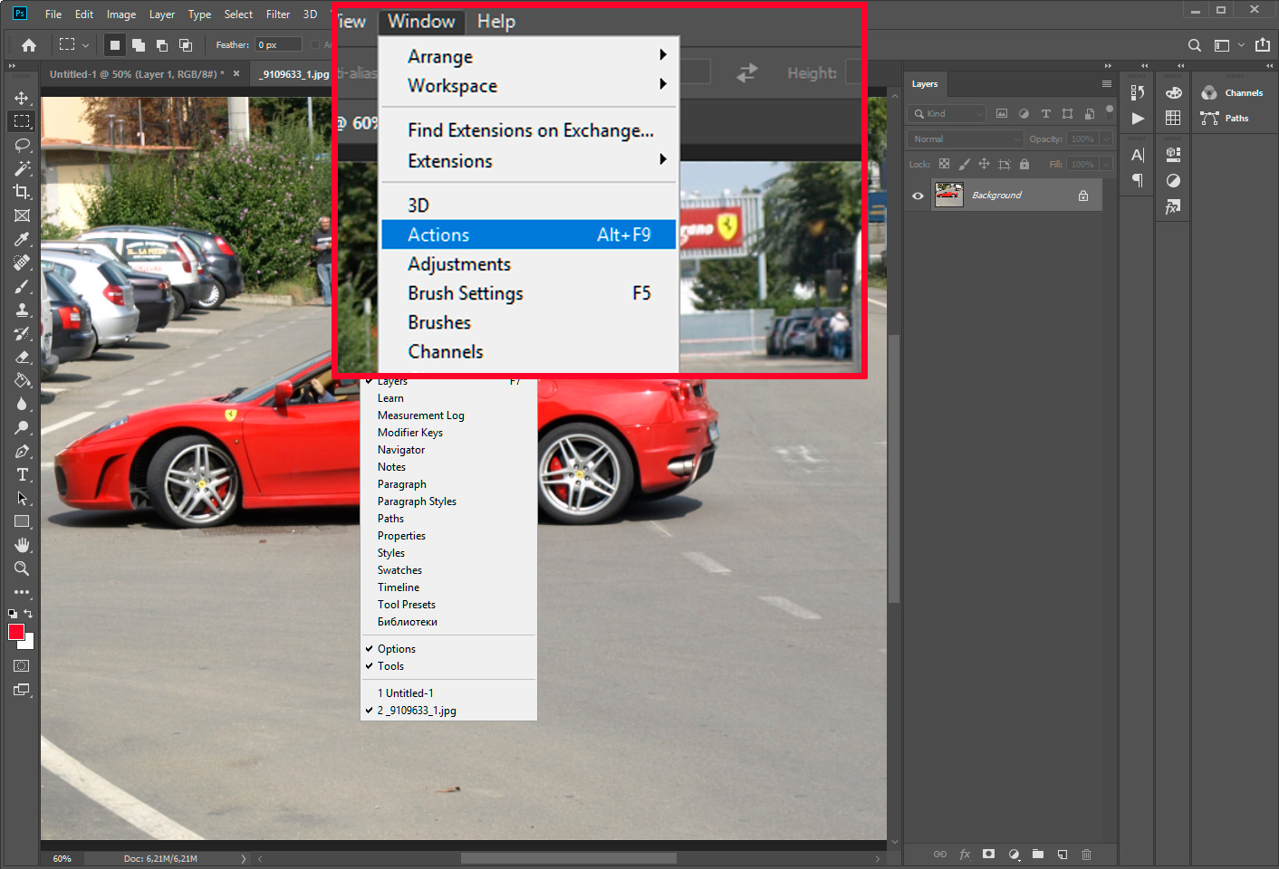 Photoshop - Create Action to resize multiple images.