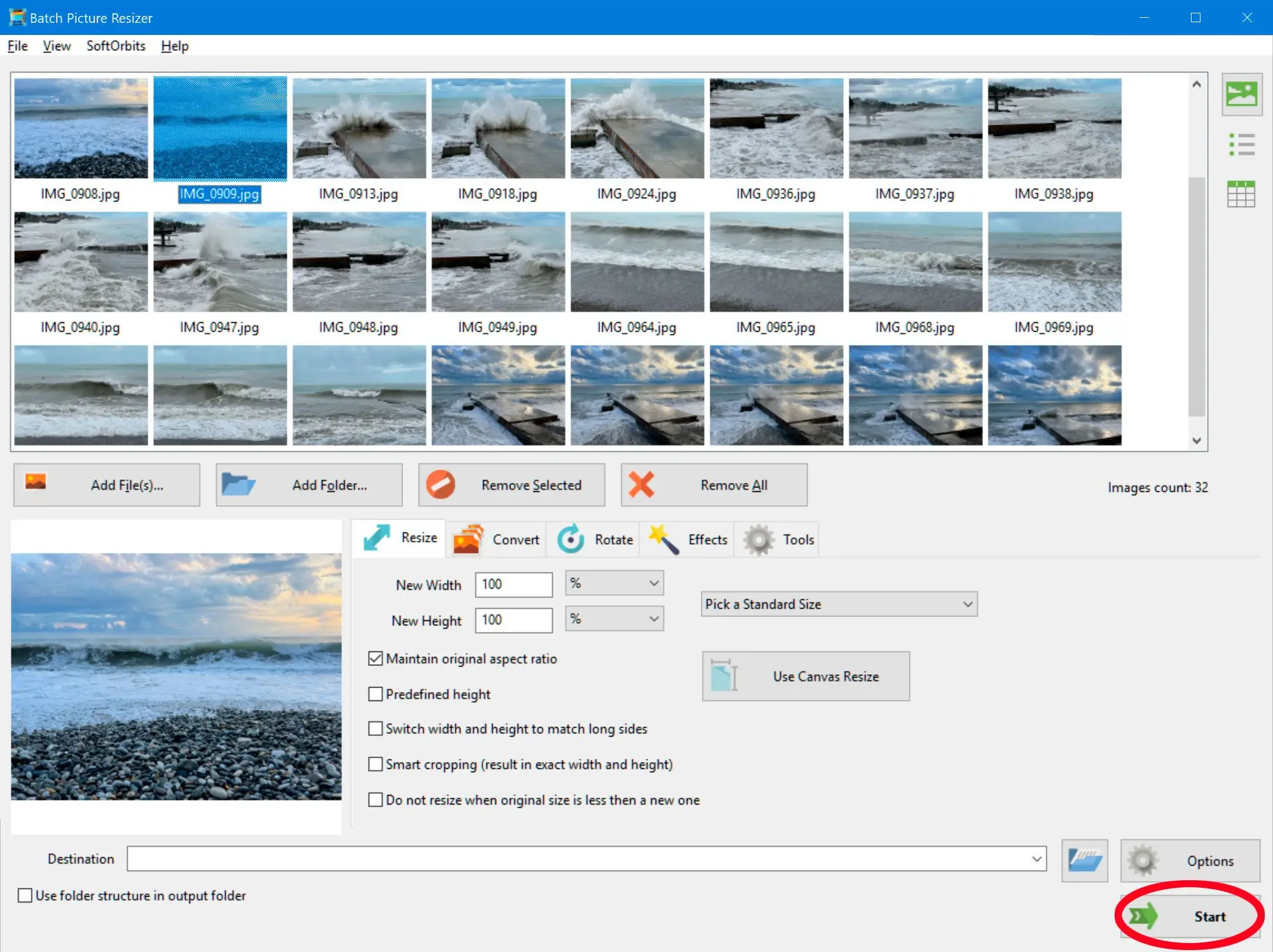 SoftOrbits photo resizer for windows..
